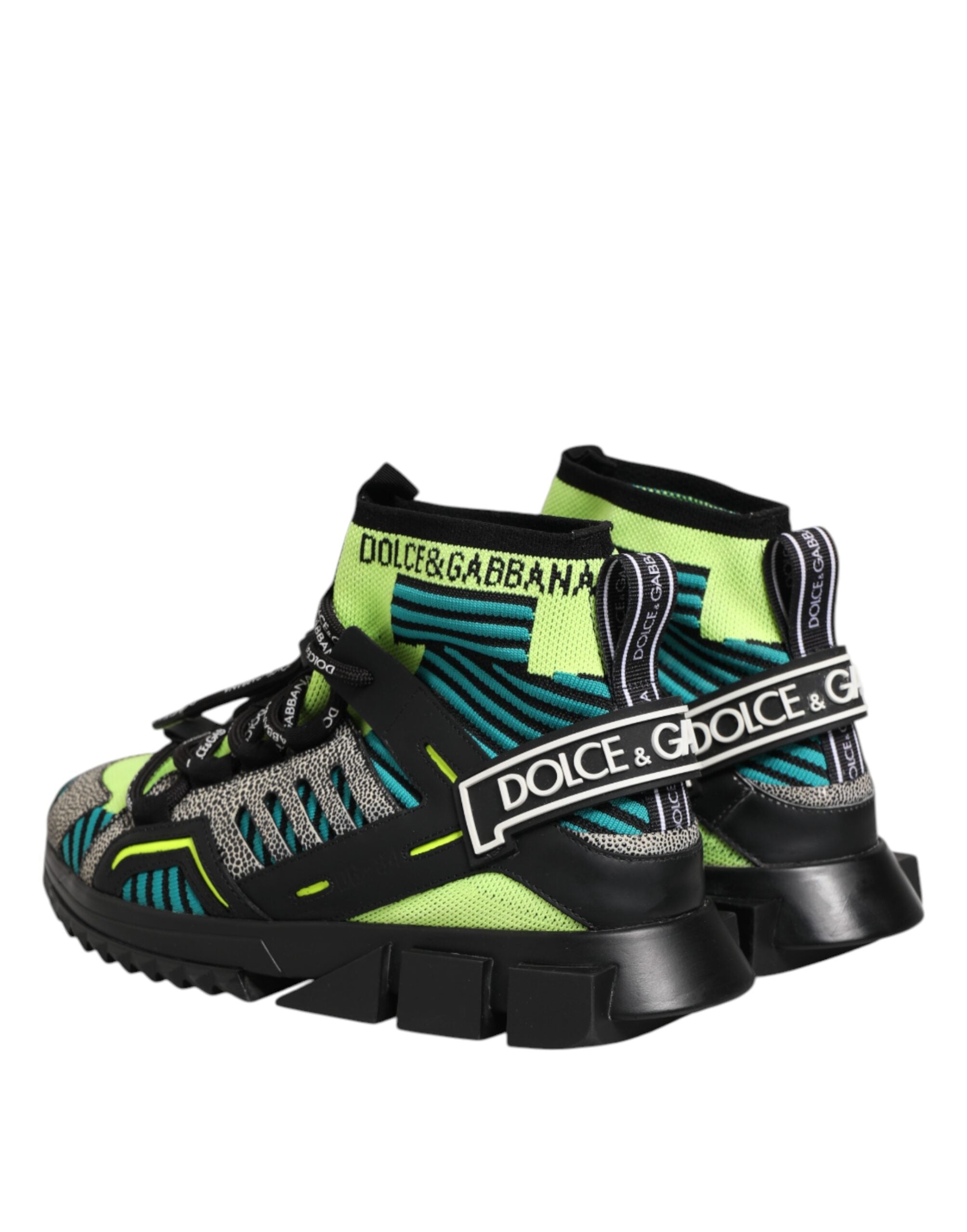 Dolce & Gabbana Multicolor Sorrento Socks Men Sneakers Shoes Dolce & Gabbana