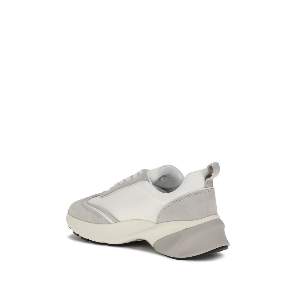 Tory Burch White Calf Leather Bos Taurus Athletic Sneakers Tory Burch
