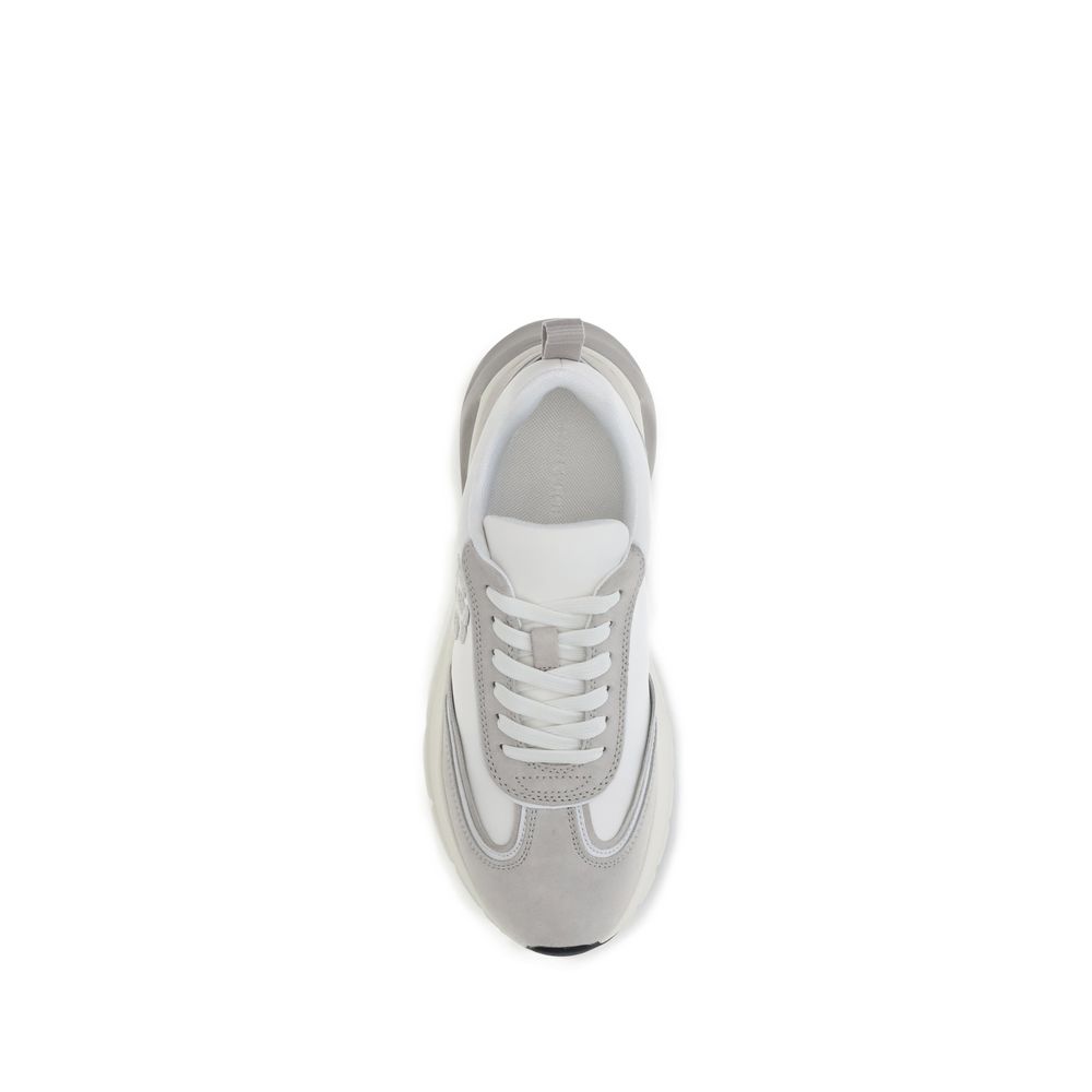 Tory Burch White Calf Leather Bos Taurus Athletic Sneakers Tory Burch