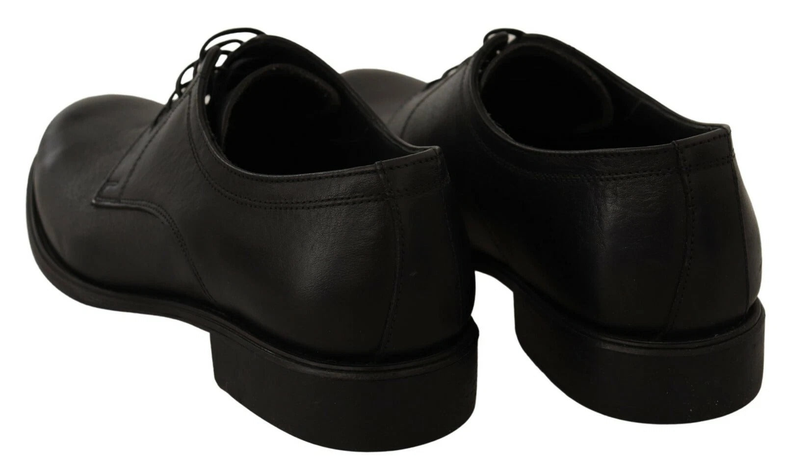 Dolce & Gabbana Black Lace Up Leather Men Formal Derby Shoes Dolce & Gabbana