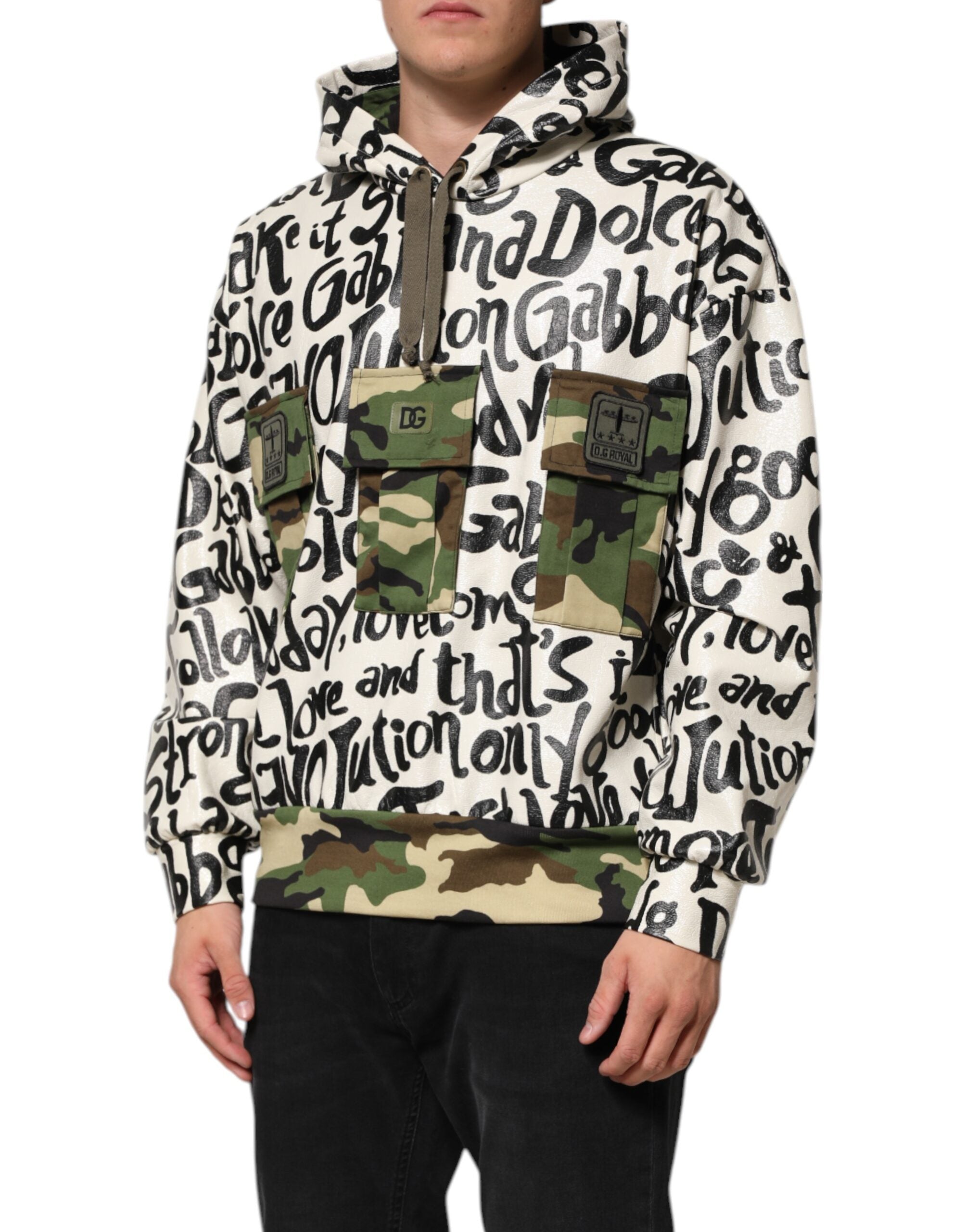 Dolce & Gabbana Multicolor Hooded DGMania Sweatshirt Sweater Dolce & Gabbana