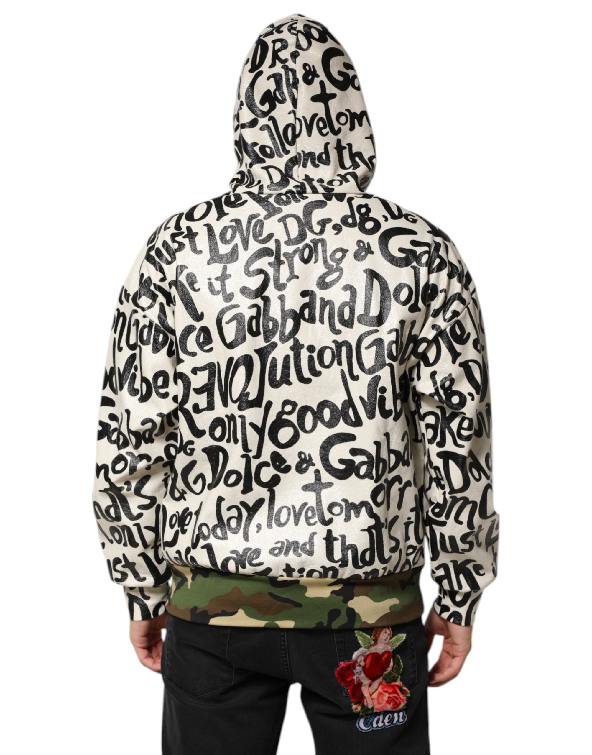 Dolce & Gabbana Multicolor Hooded DGMania Sweatshirt Sweater Dolce & Gabbana