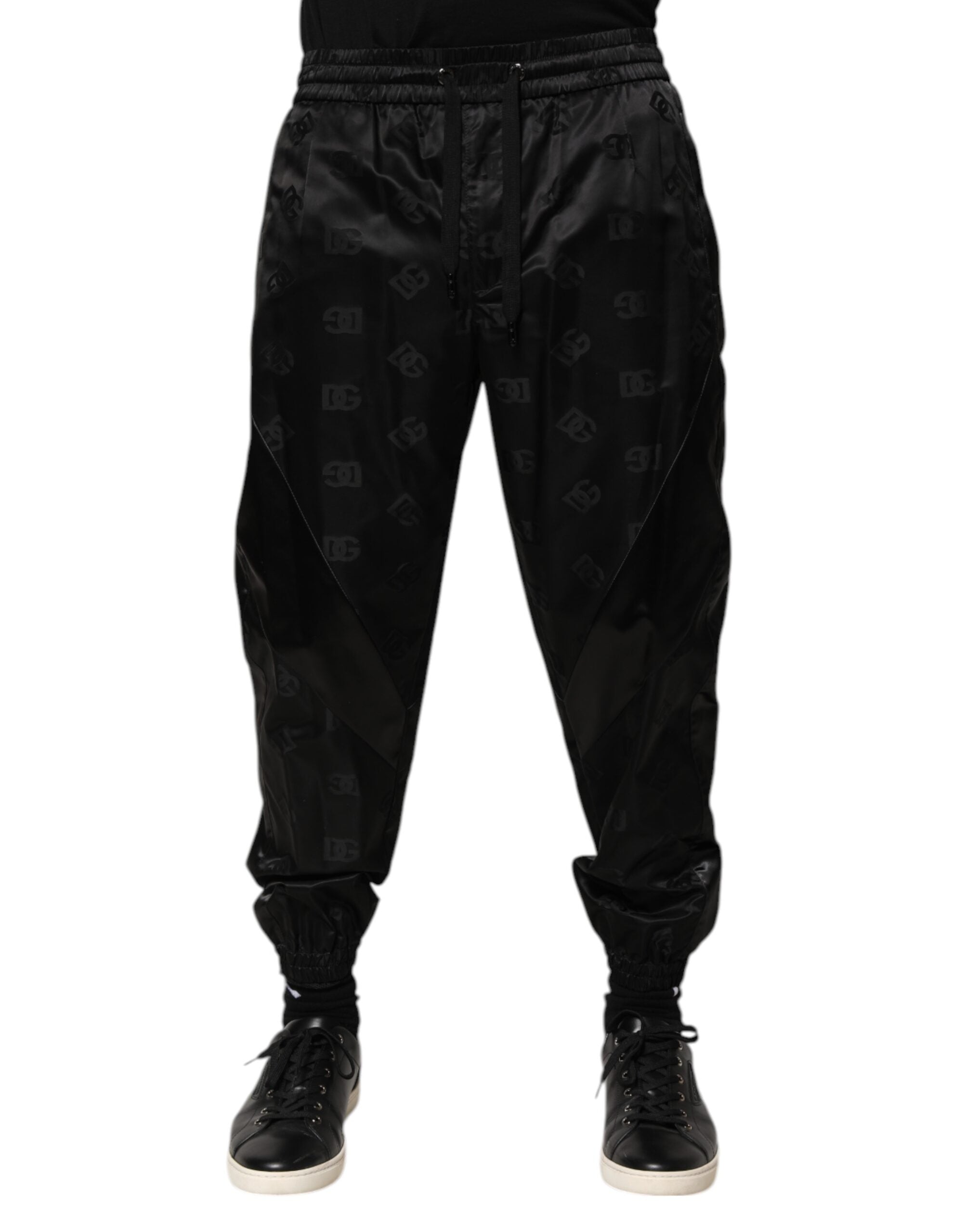 Dolce & Gabbana Black Logo DG Print Men Jogger Sweatpants Pants Dolce & Gabbana