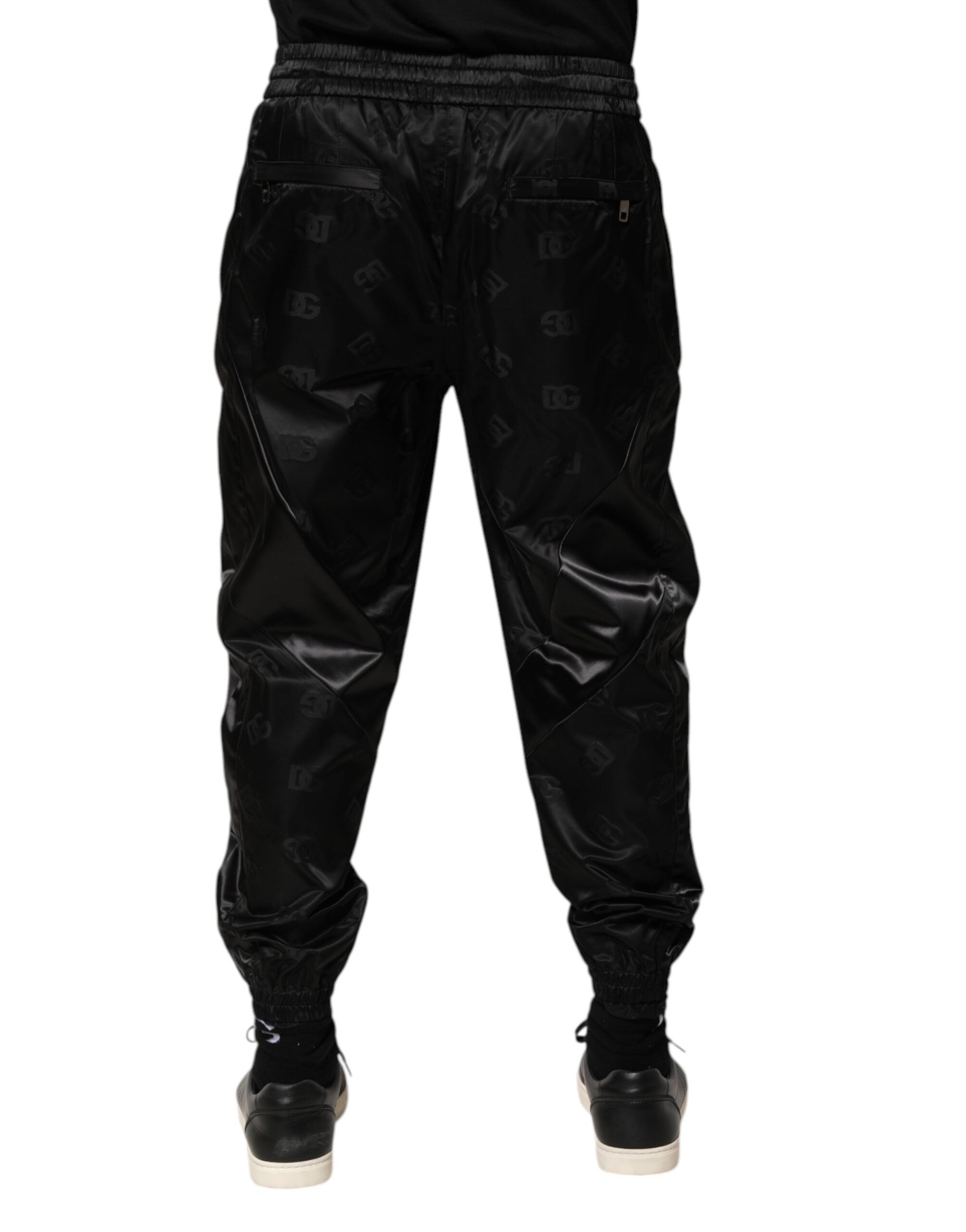 Dolce & Gabbana Black Logo DG Print Men Jogger Sweatpants Pants Dolce & Gabbana