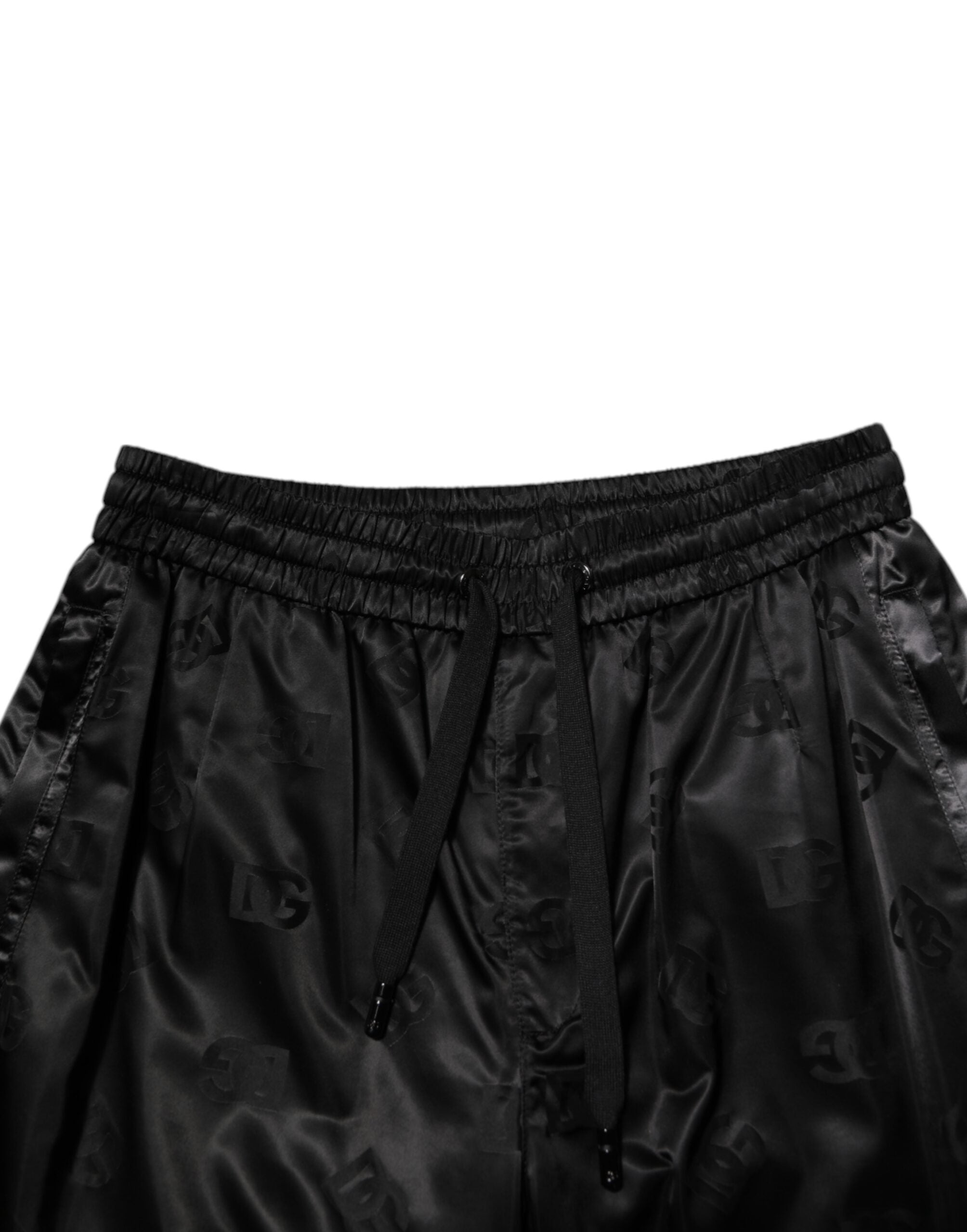 Dolce & Gabbana Black Logo DG Print Men Jogger Sweatpants Pants Dolce & Gabbana