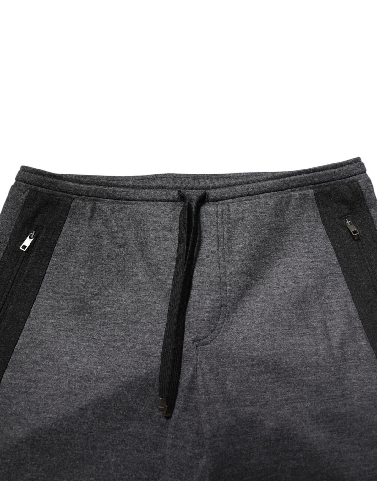 Dolce & Gabbana Gray Black Wool Blend Jogger Sweatpants  Pants