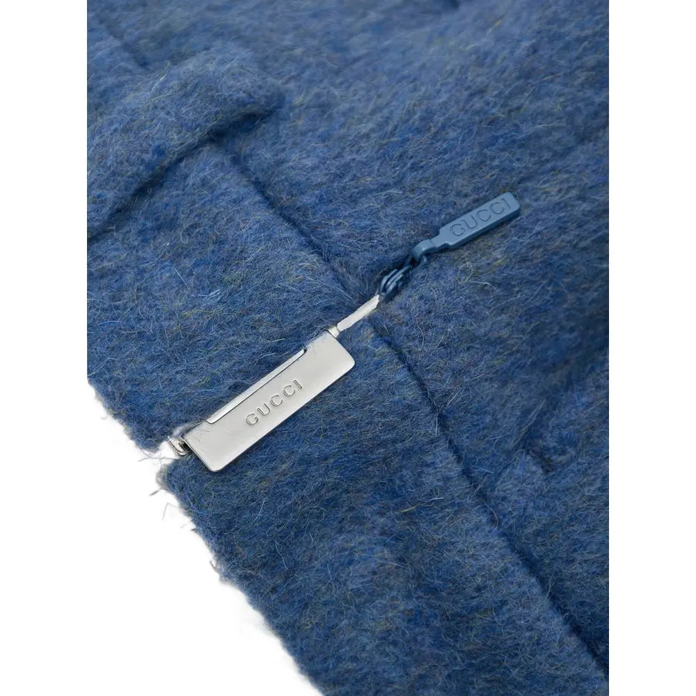 Gucci Blue Wool Shorts Gucci