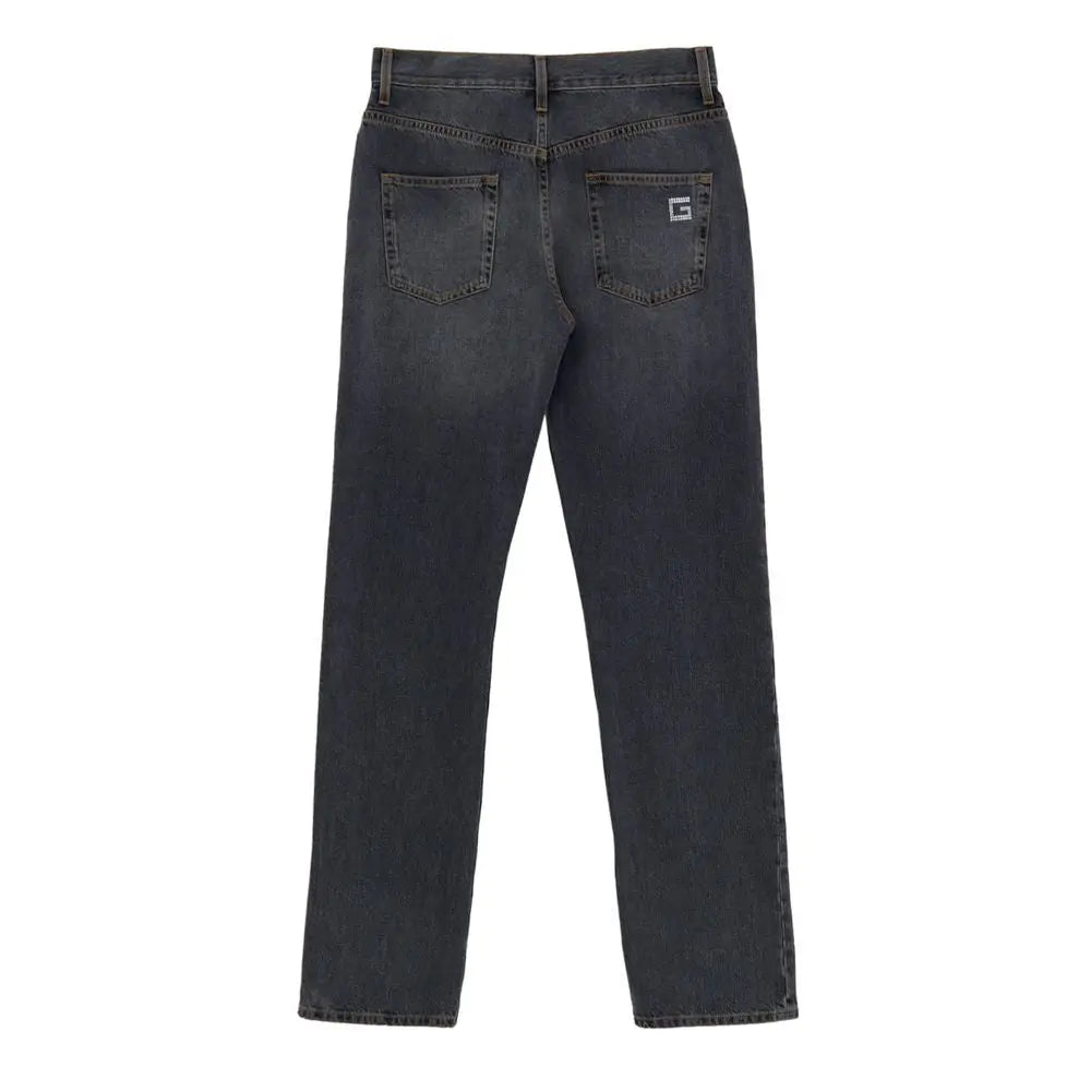 Gucci Gray Cotton Relaxed Fit Jeans Gucci