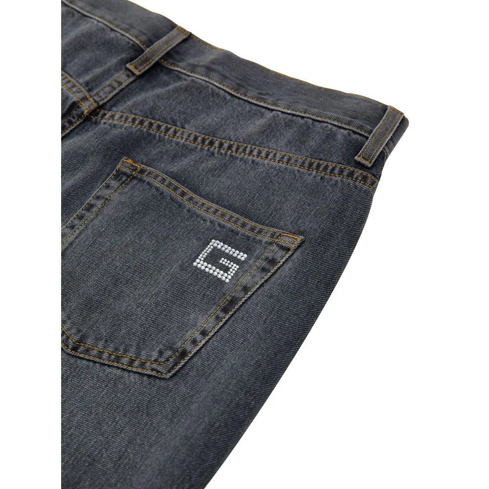 Gucci Gray Cotton Relaxed Fit Jeans Gucci