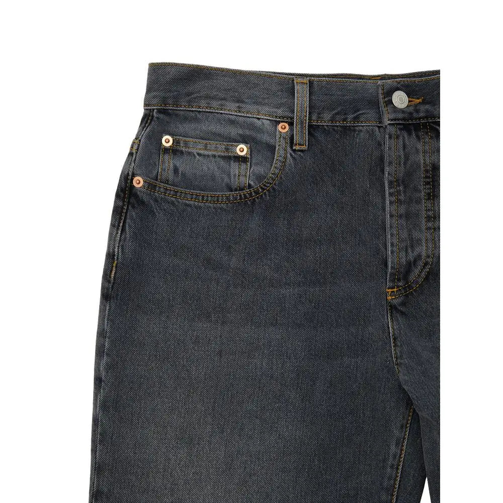Gucci Gray Cotton Relaxed Fit Jeans Gucci