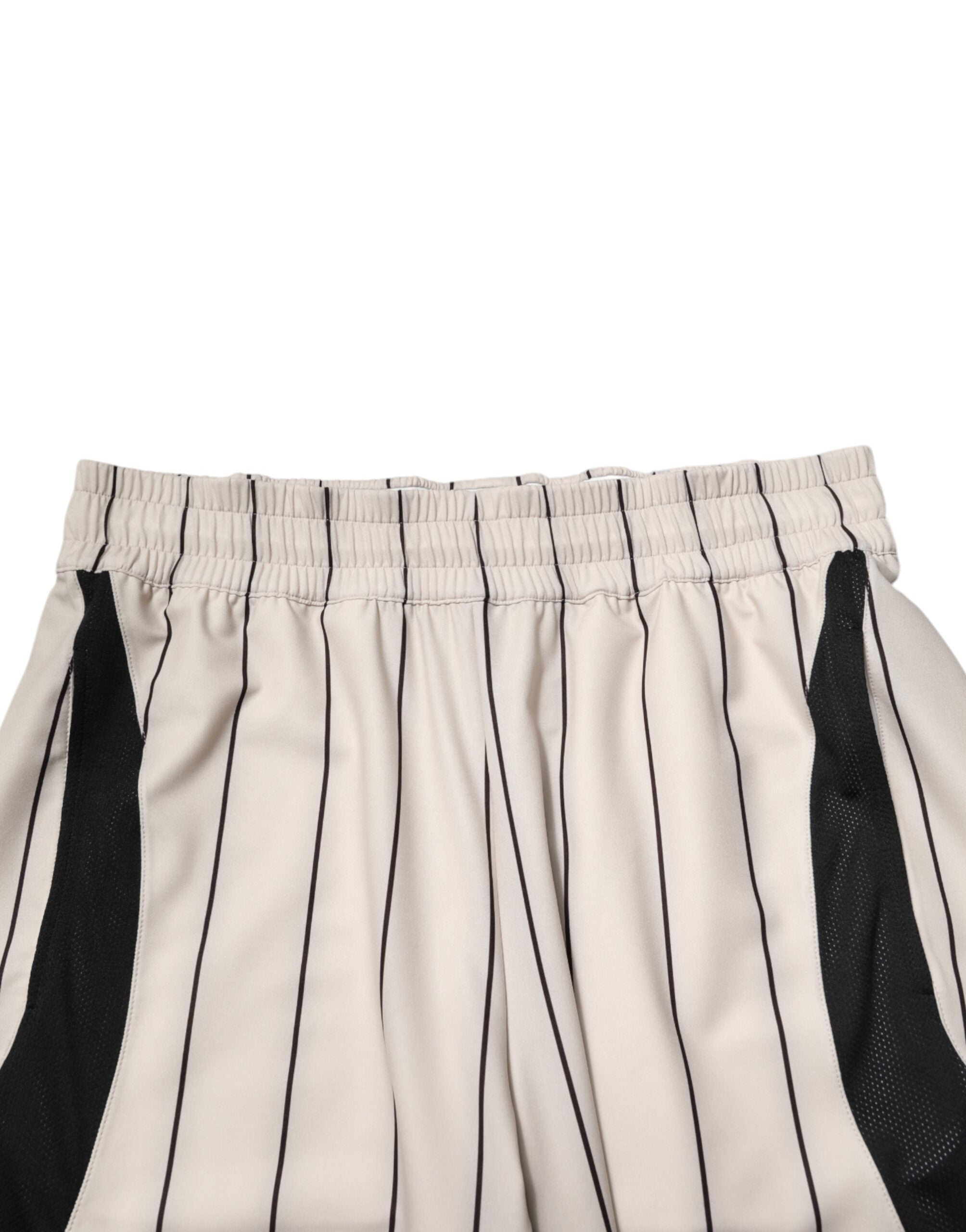 Dolce & Gabbana Off White Polyester DG Logo Sweatshorts Shorts Dolce & Gabbana