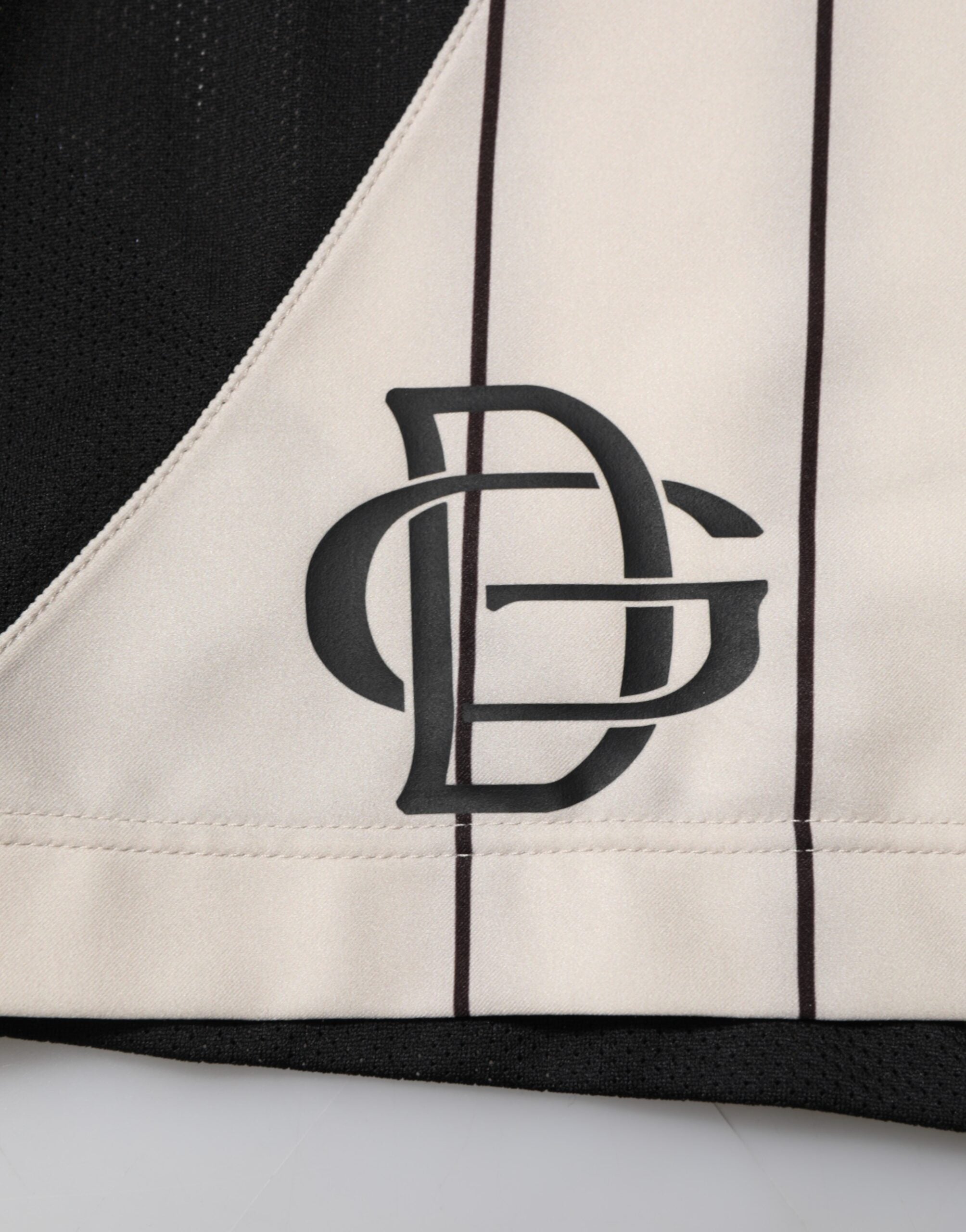 Dolce & Gabbana Off White Polyester DG Logo Sweatshorts Shorts Dolce & Gabbana