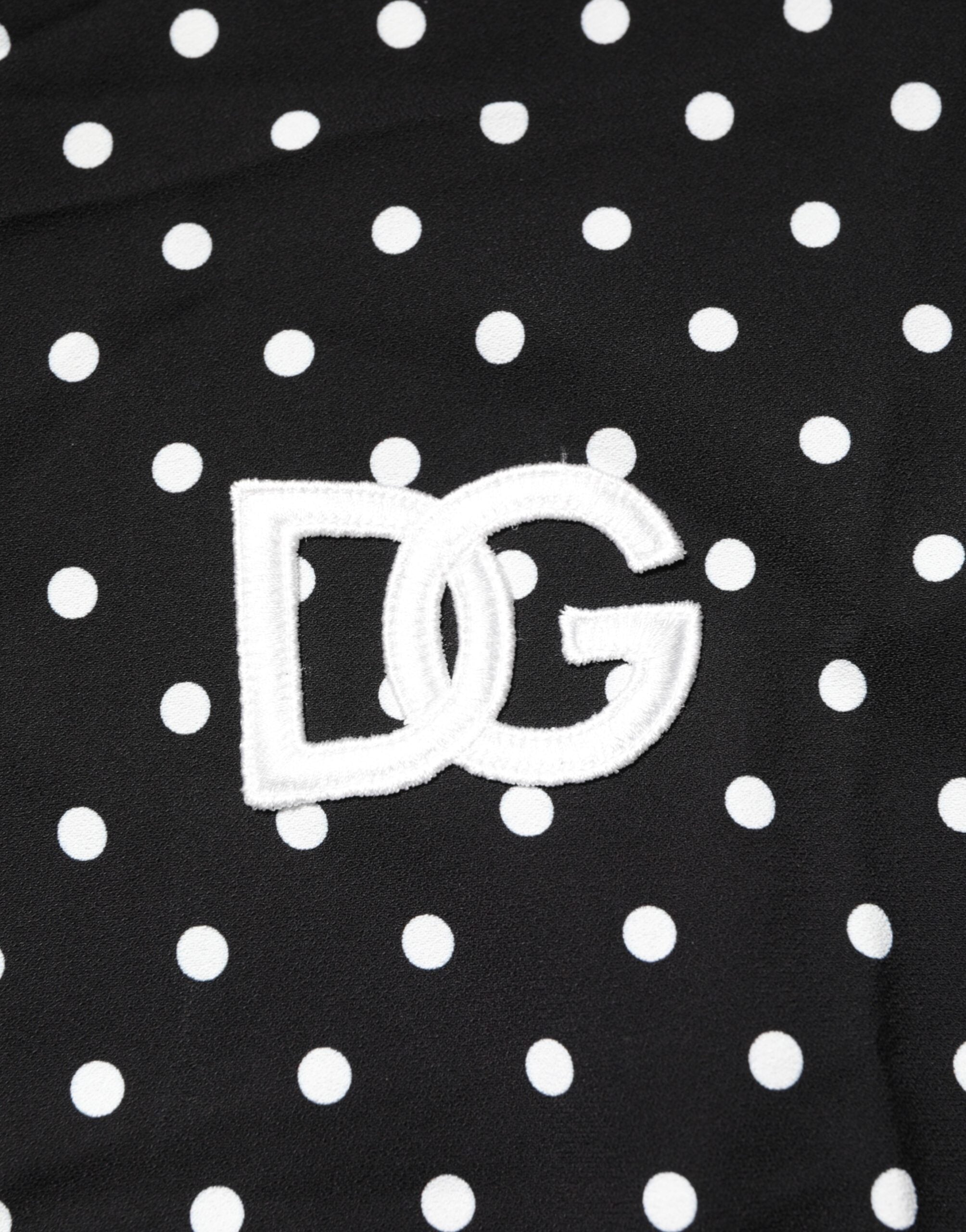 Dolce & Gabbana Black Polka Dot Short Sleeves Collared Polo T-shirt Dolce & Gabbana