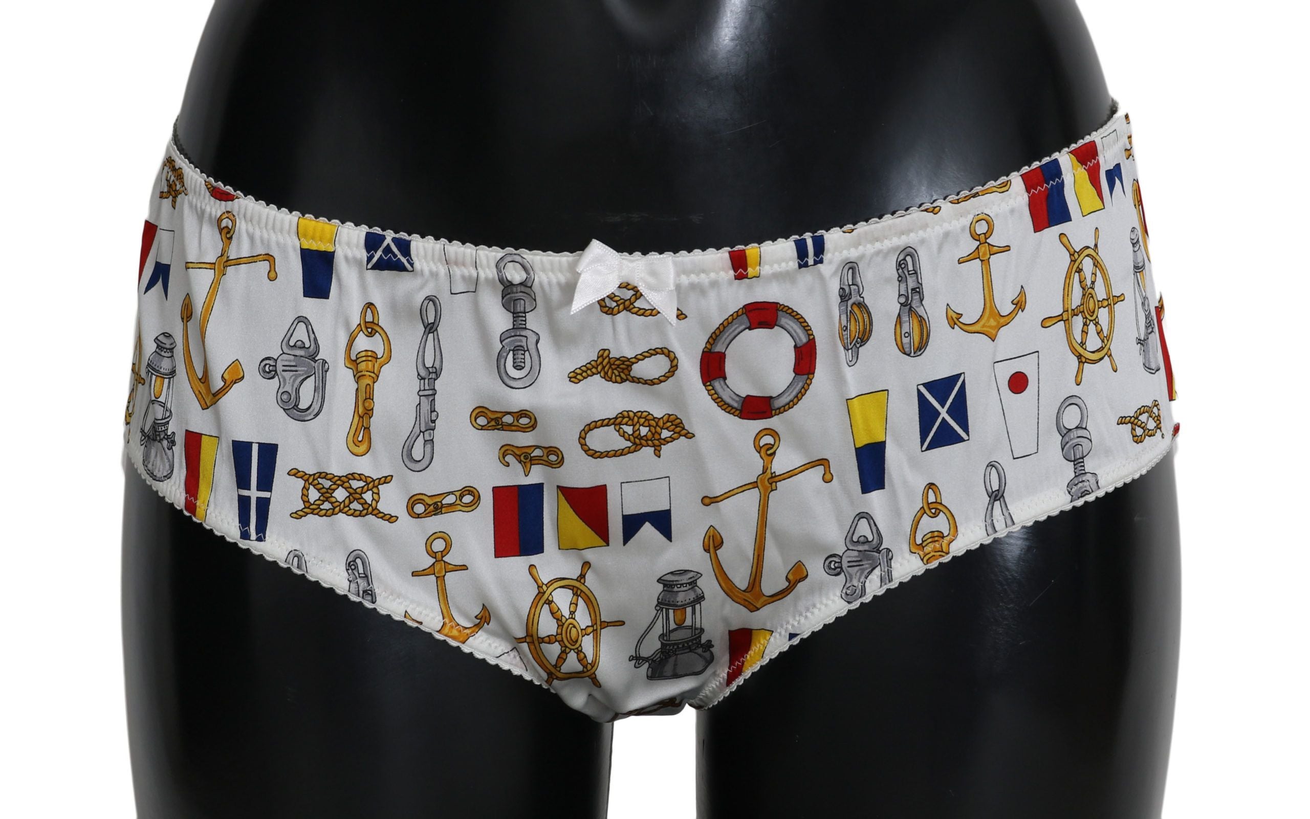 Dolce & Gabbana Underwear Sailor Print Silk Bottoms Dolce & Gabbana