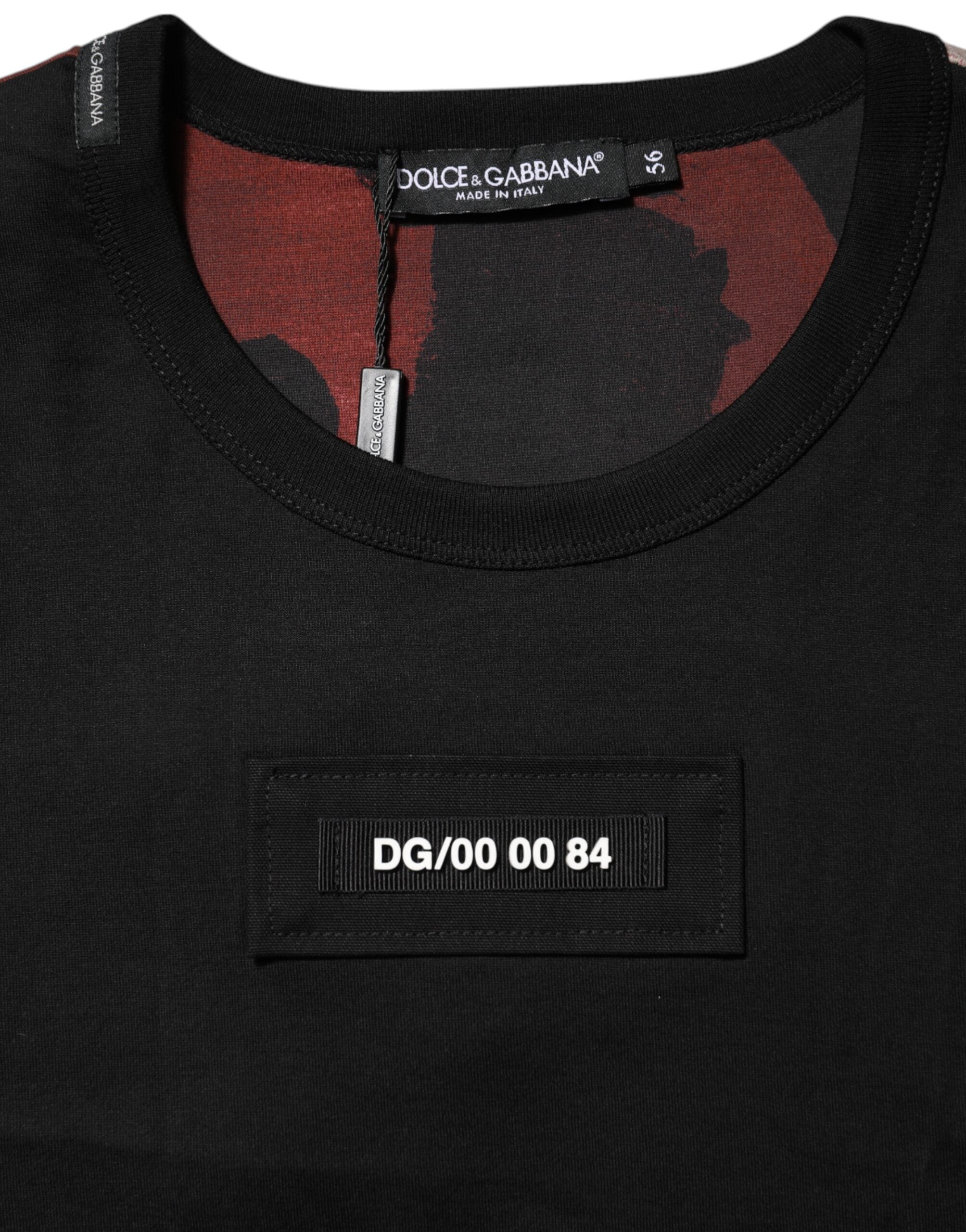 Dolce & Gabbana Multicolor Camouflage Crew Neck T-shirt Dolce & Gabbana