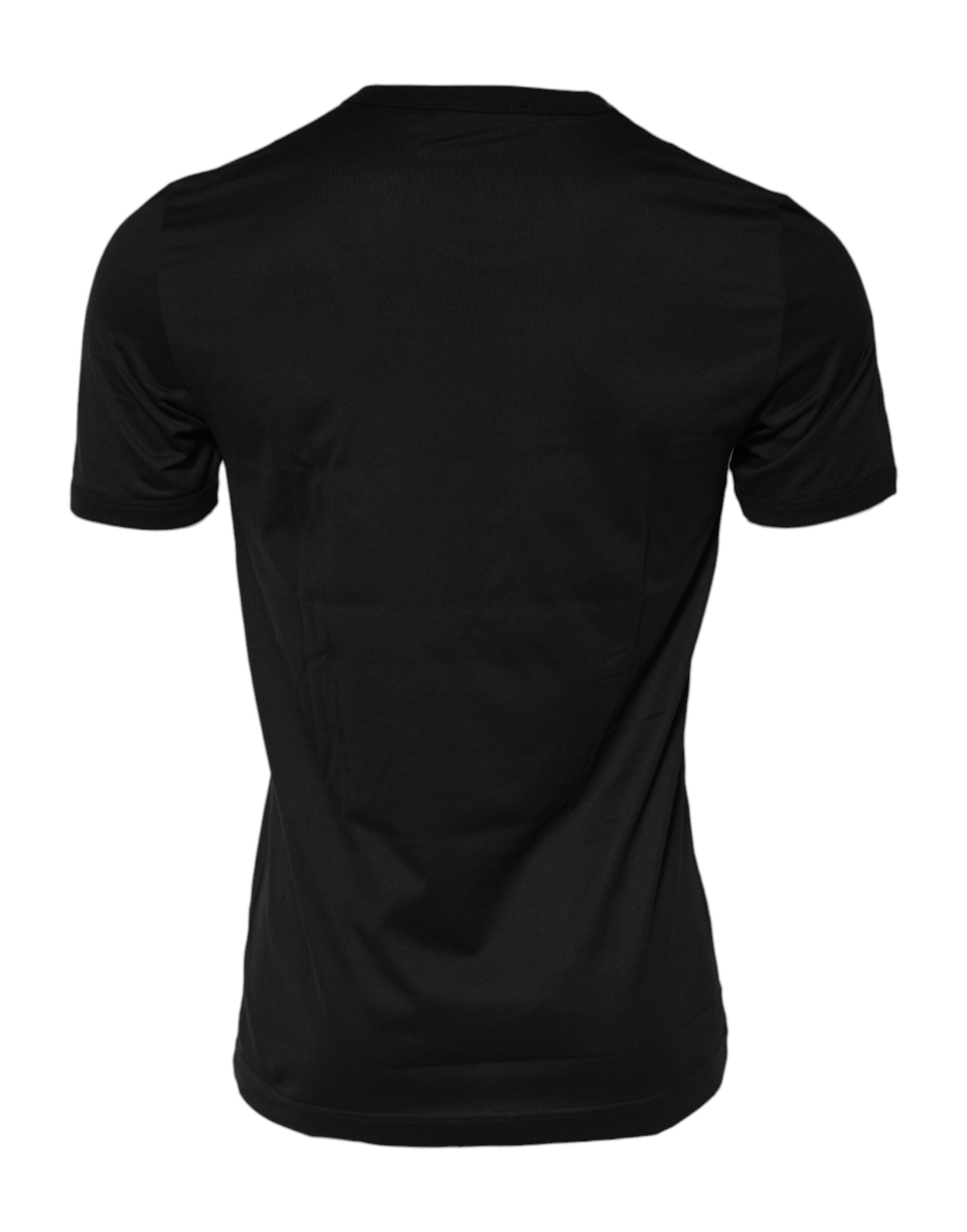 Dolce & Gabbana Black Sacred Heart Cotton Crew Neck T-shirt Dolce & Gabbana