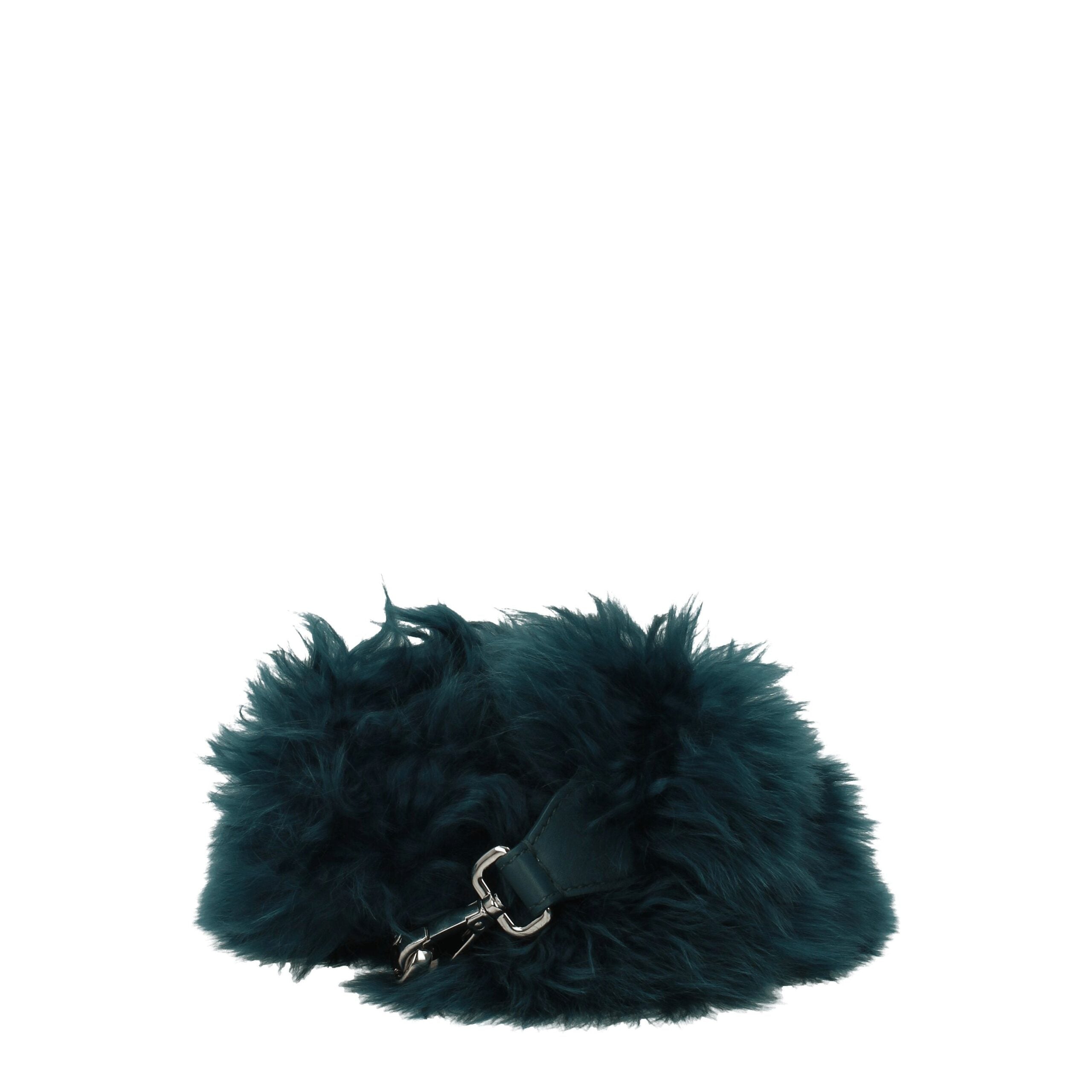 Fendi Green Leather Shoulder Bag Fendi
