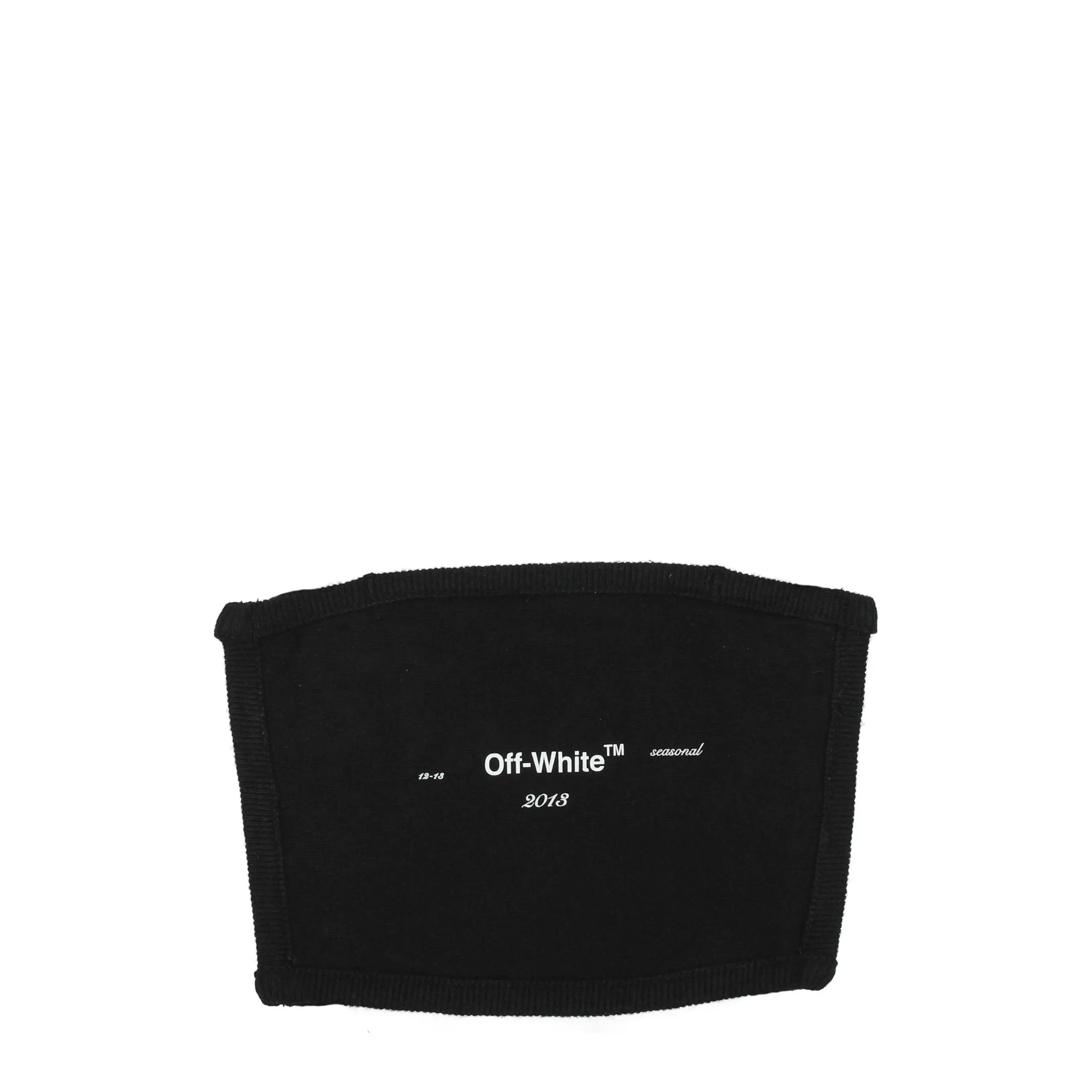Off-White Black Cotton Facemask Off-White
