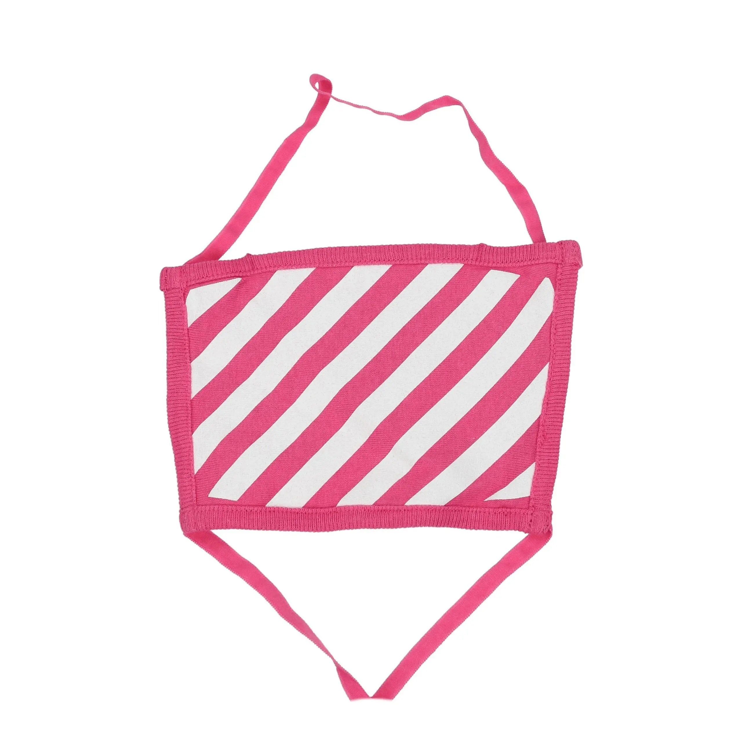 Off-White Pink Cotton Facemask Off-White