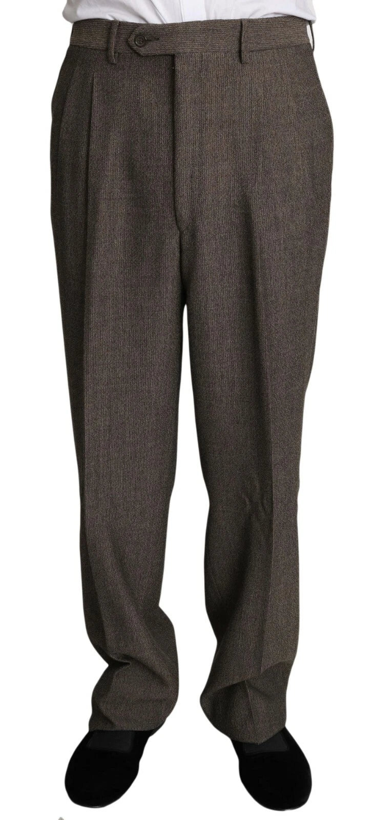 Dolce & Gabbana Brown Single Breasted Wool Suit Dolce & Gabbana