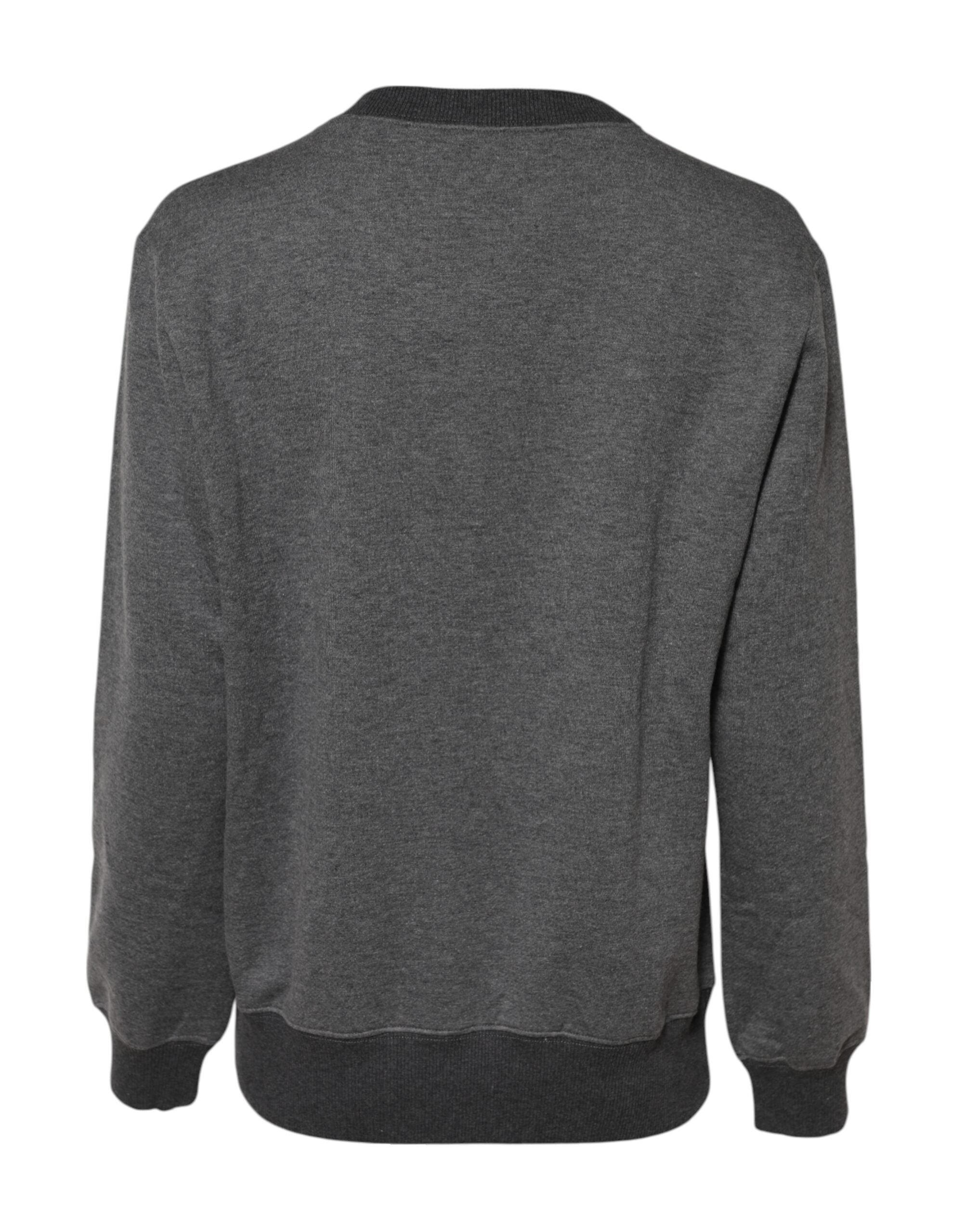 Dolce & Gabbana Gray DG Logo Embroidered Pullover Sweater Dolce & Gabbana