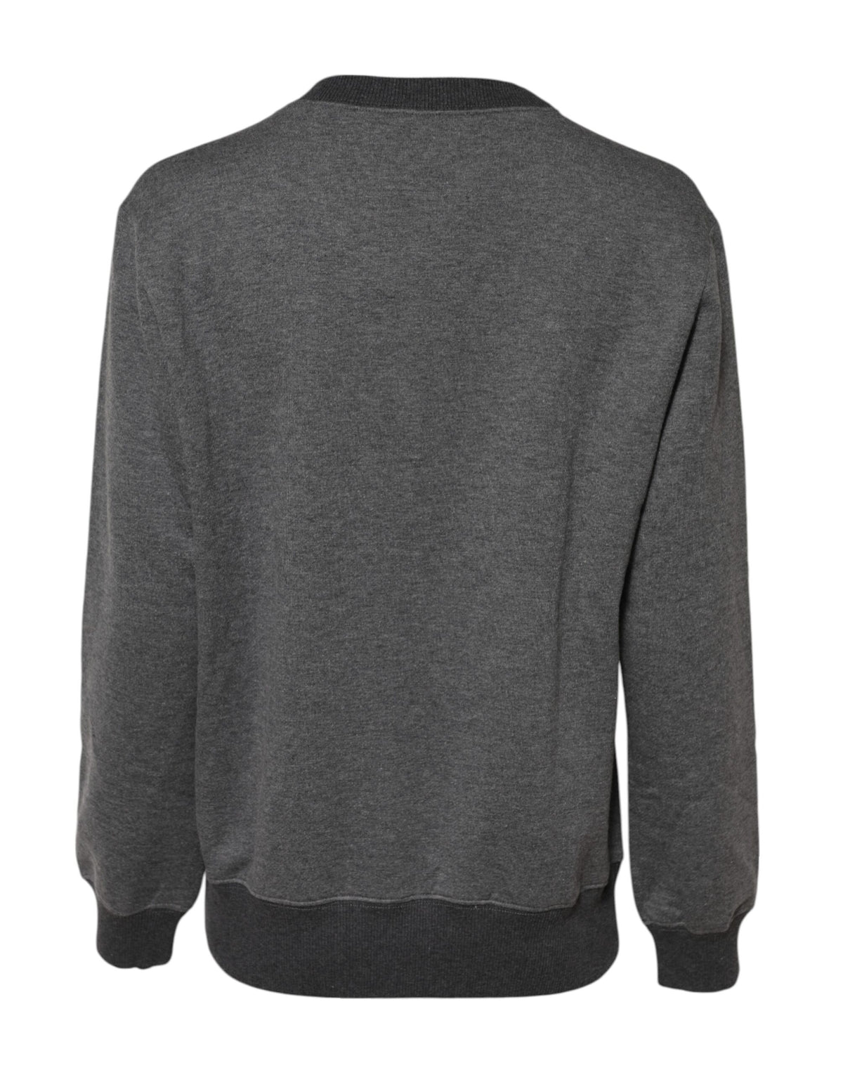 Dolce & Gabbana Gray DG Logo Embroidered Pullover Sweater