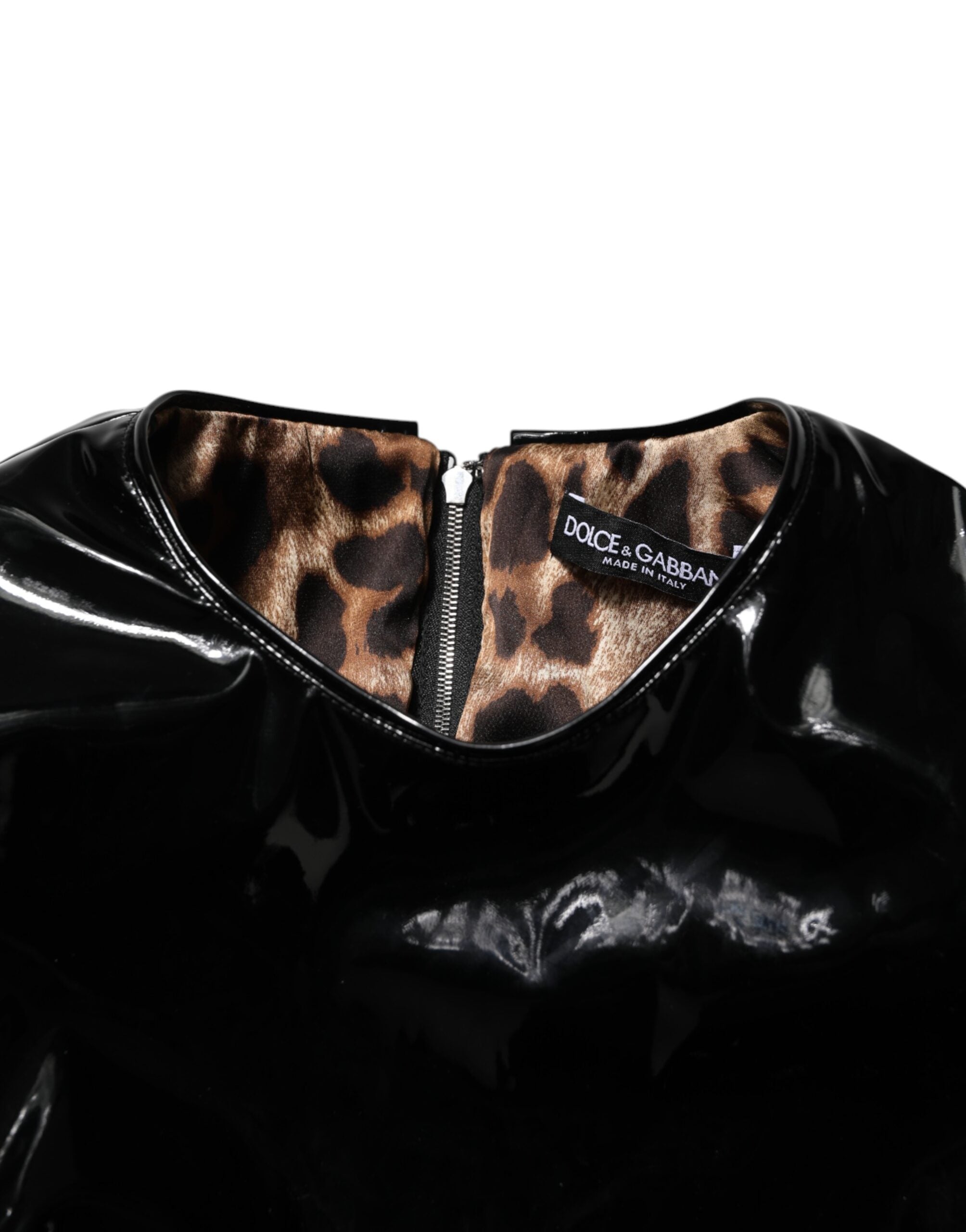 Dolce & Gabbana Black Bodycon Sheath Puff Sleeve Mini Dress Dolce & Gabbana