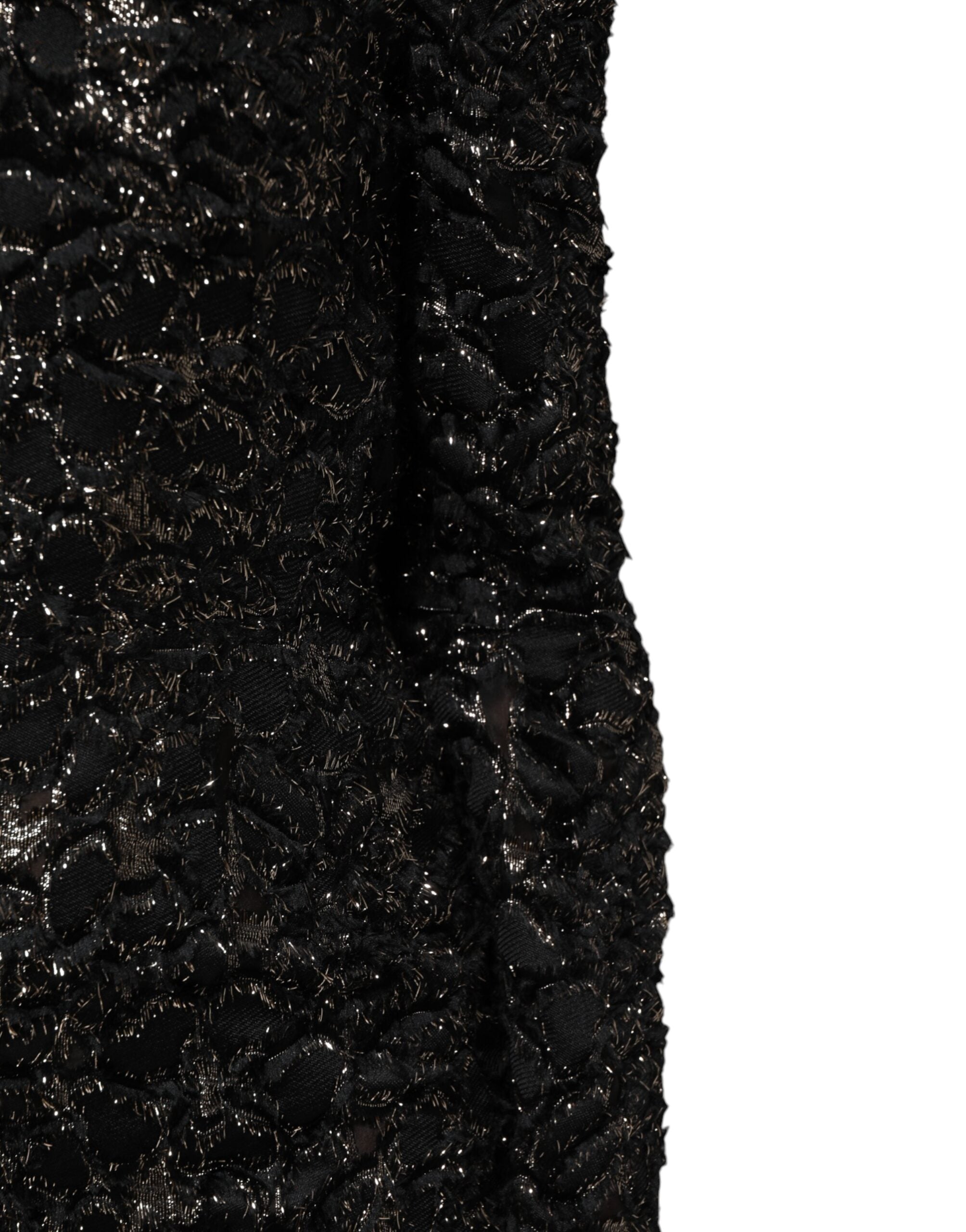 Dolce & Gabbana Black Sequin Bouclé Tweed Sheath Dress Dolce & Gabbana