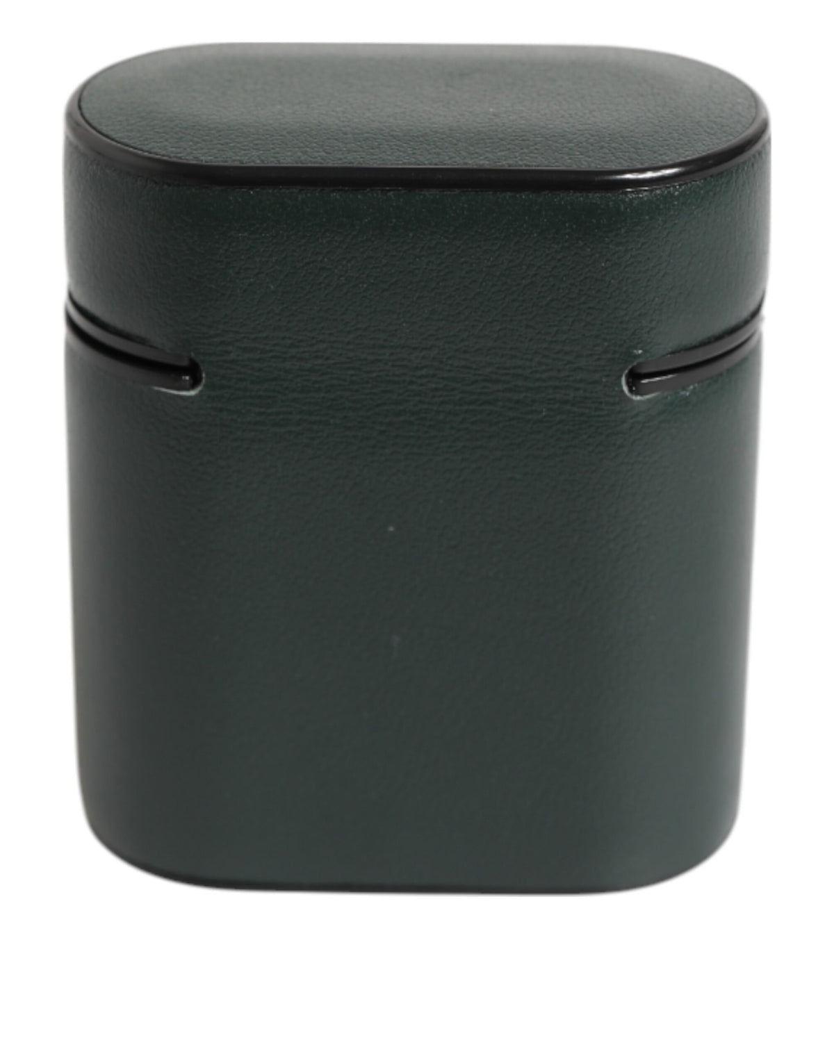 Dolce & Gabbana Black Leather Logo Print Flip Holder Men Airpods Case