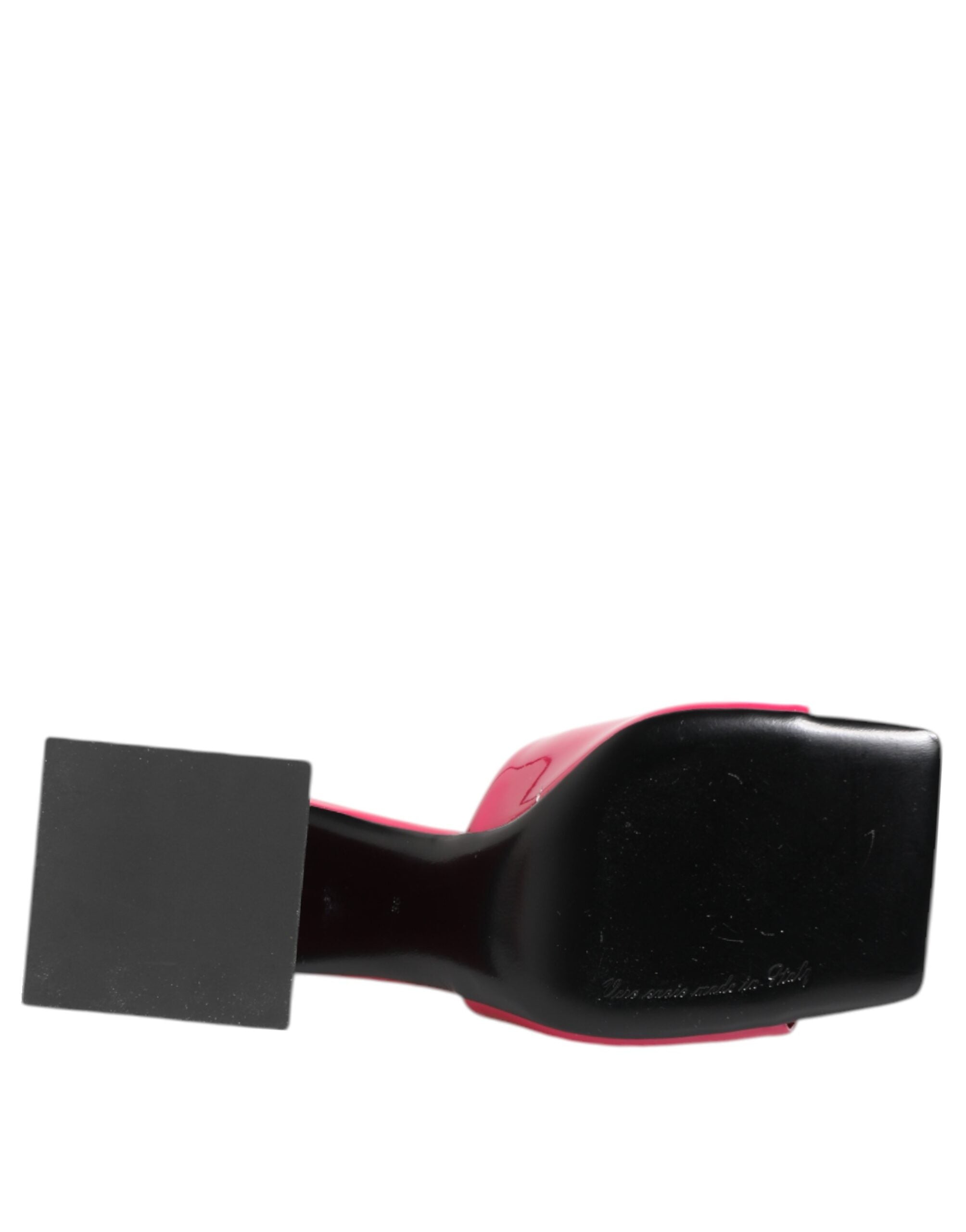 Dolce & Gabbana Pink Open Toe Block Heel Mules Sandals Shoes Dolce & Gabbana