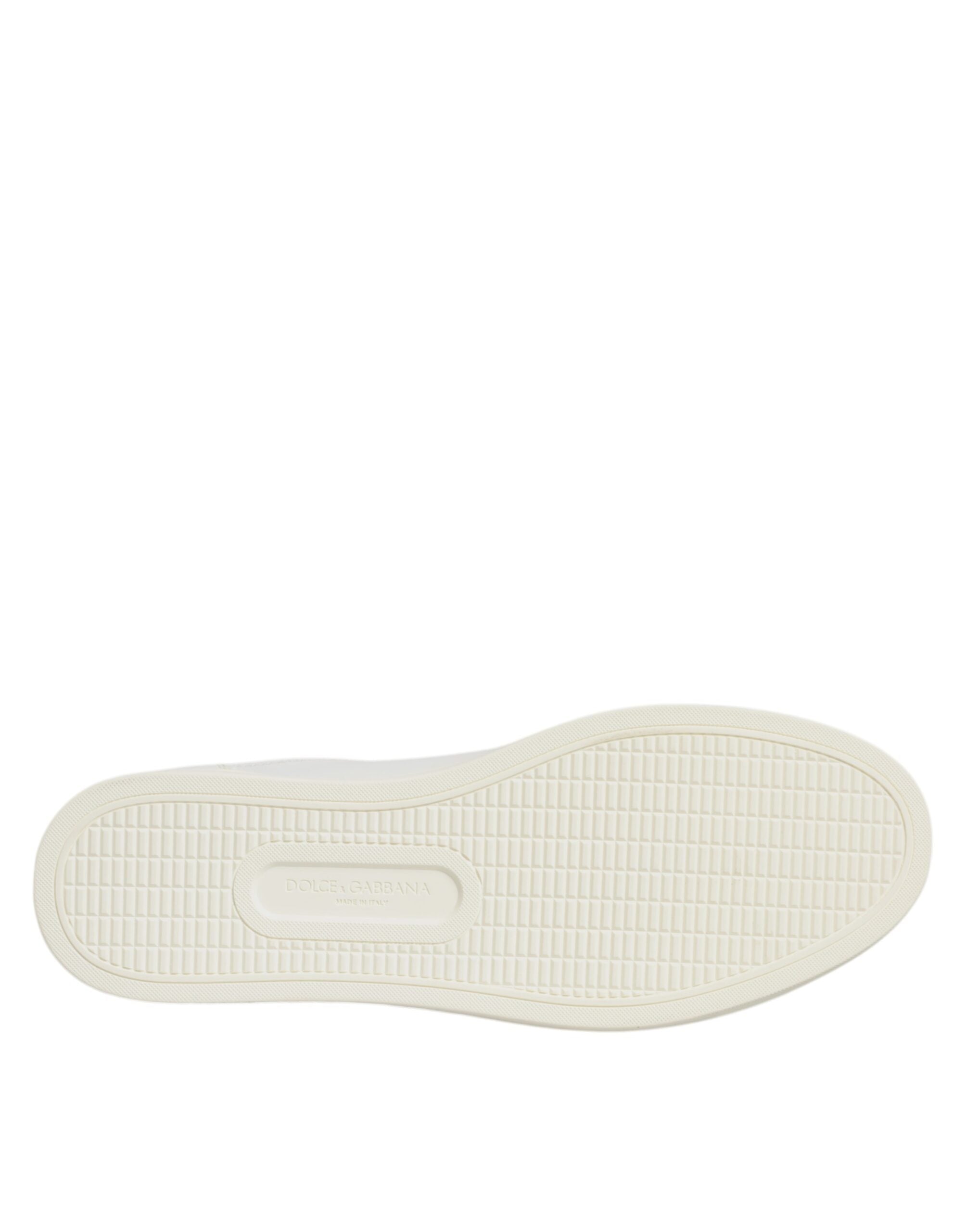 Dolce & Gabbana White Sacred Heart Men Low Top Sneakers Shoes Dolce & Gabbana