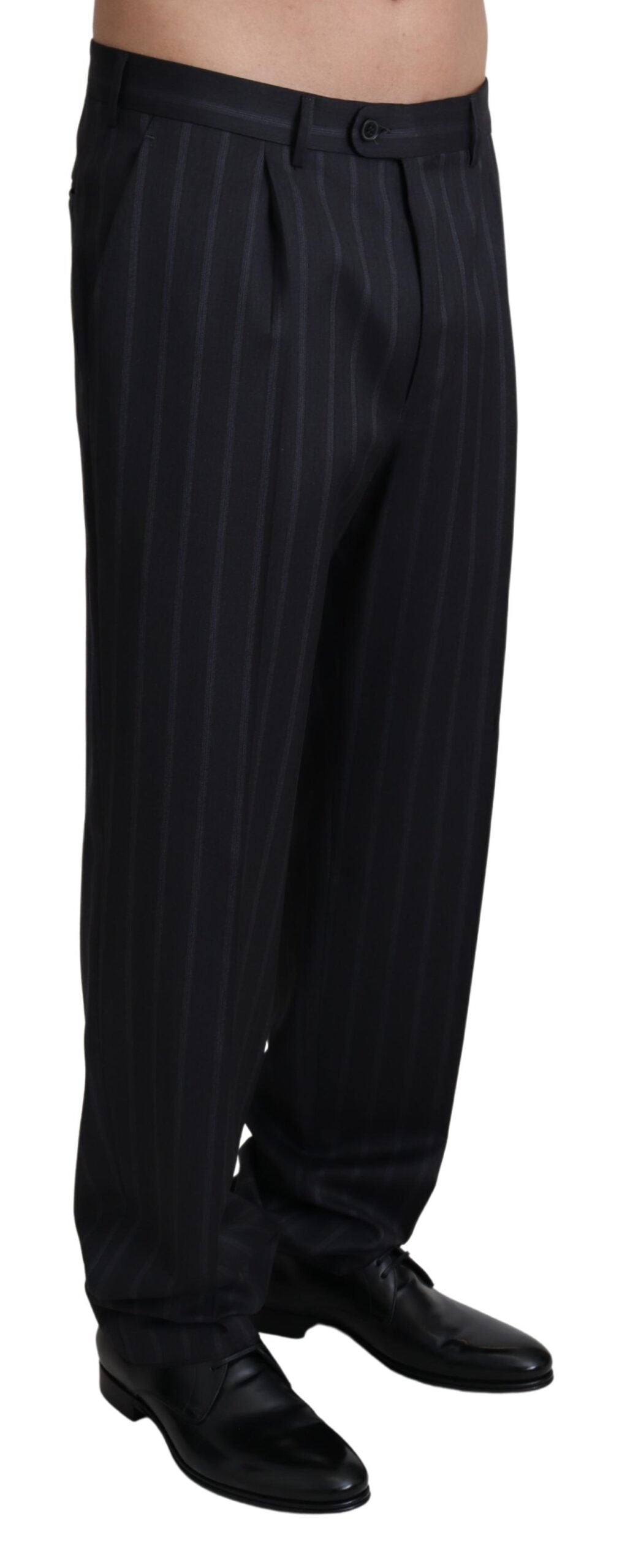 Dolce & Gabbana Gray Wool Blend Formal Trousers Pants Dolce & Gabbana
