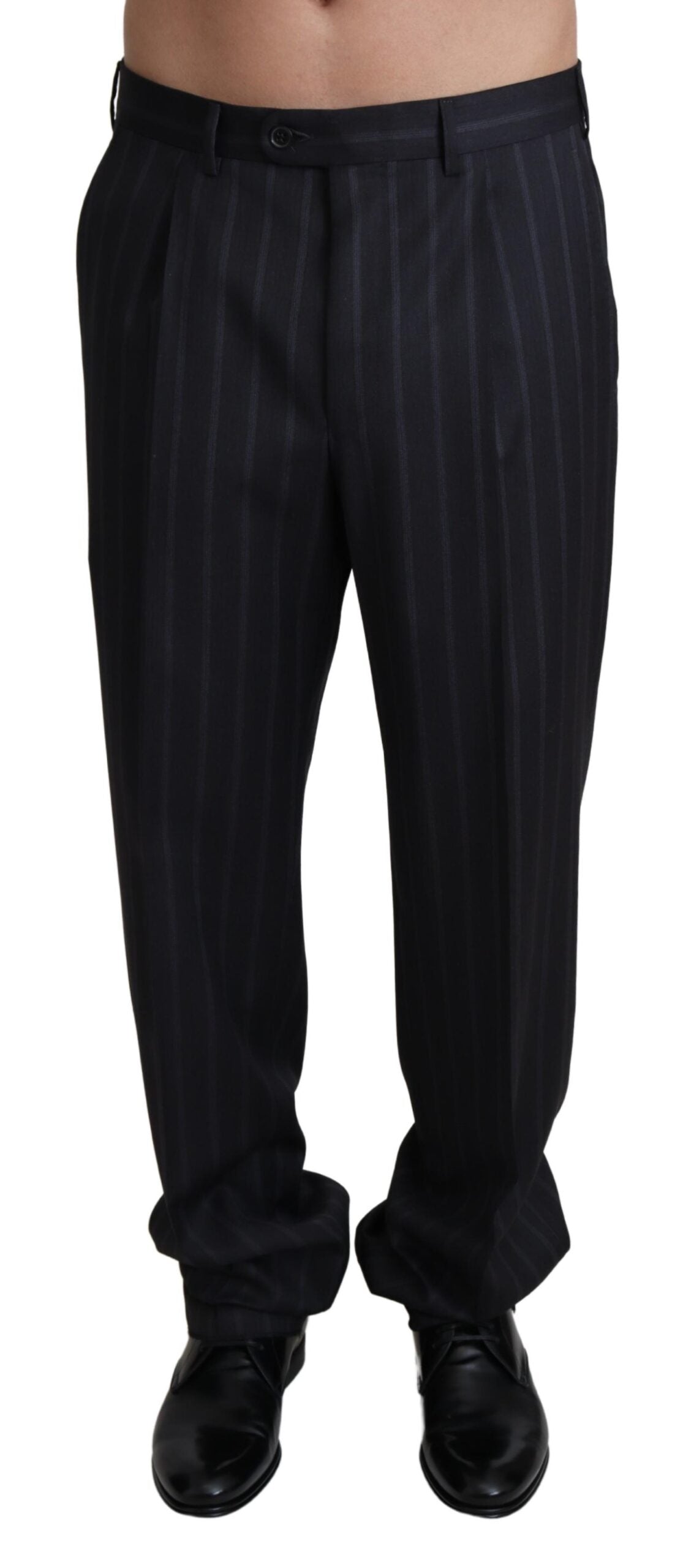Dolce & Gabbana Gray Wool Blend Formal Trousers Pants Dolce & Gabbana