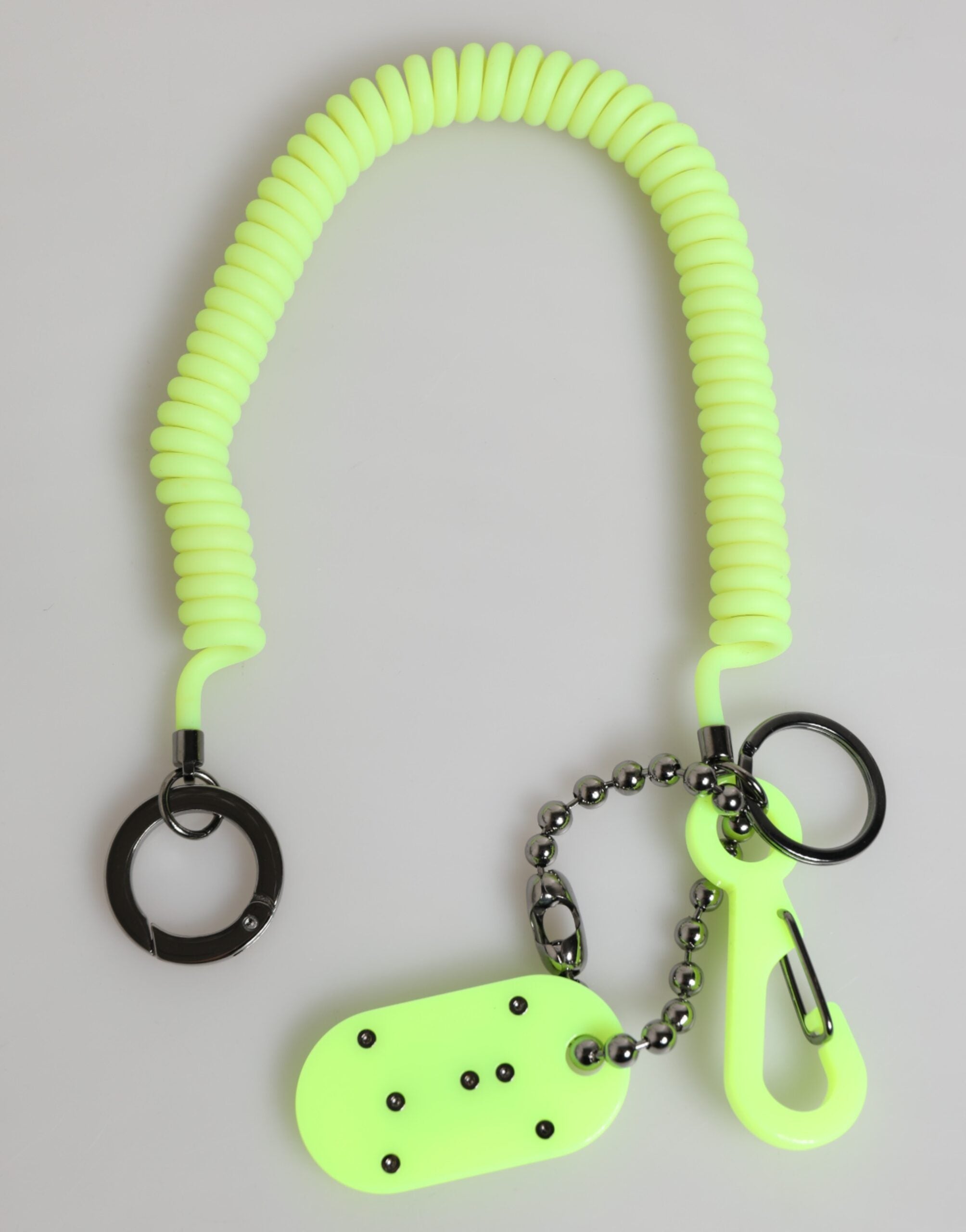 Dolce & Gabbana Green Springy Key Holder DG Logo Men's Keychain Keyring Dolce & Gabbana