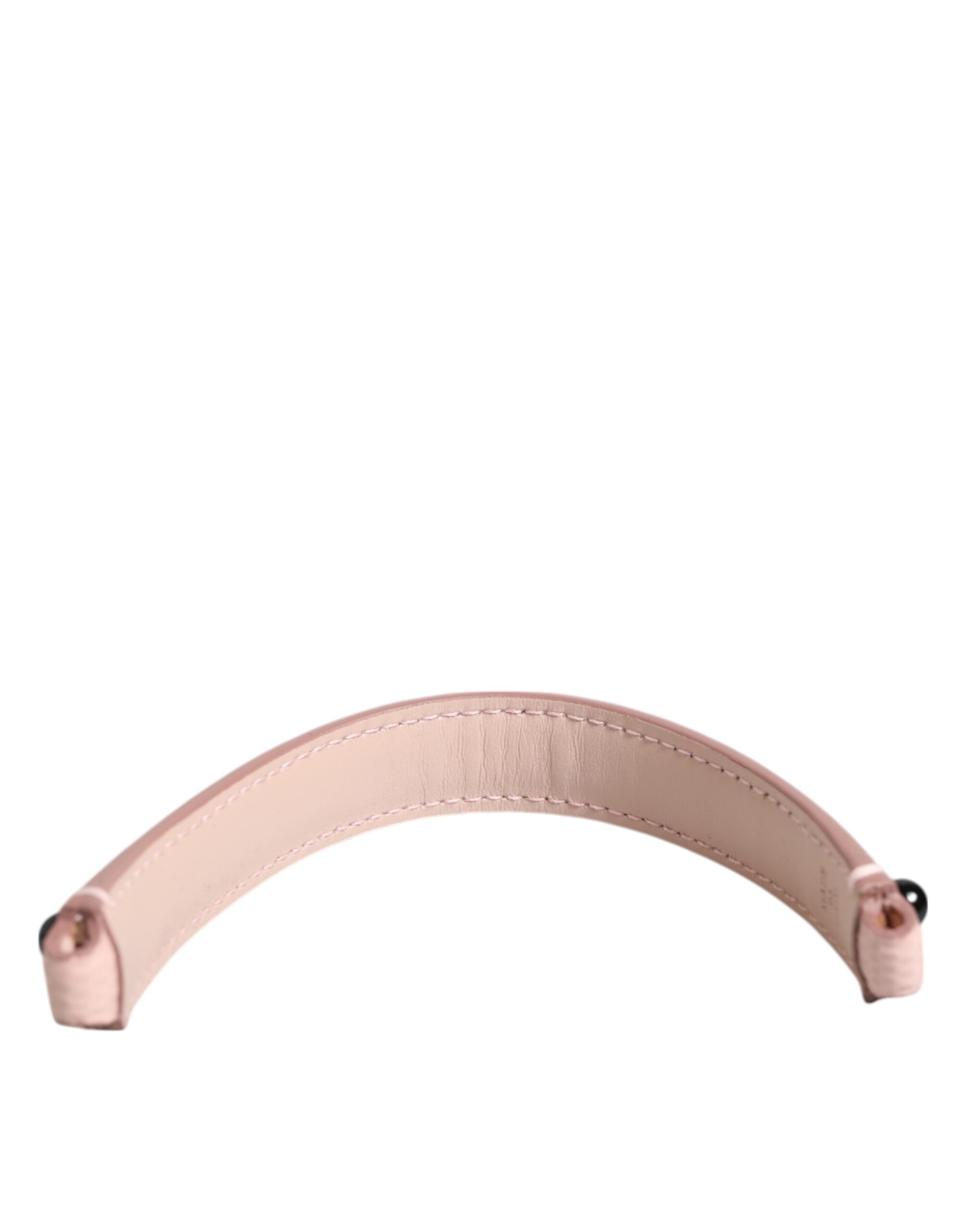 Dolce & Gabbana Light Pink Embellished Leather Bag Handle  Shoulder Strap Dolce & Gabbana