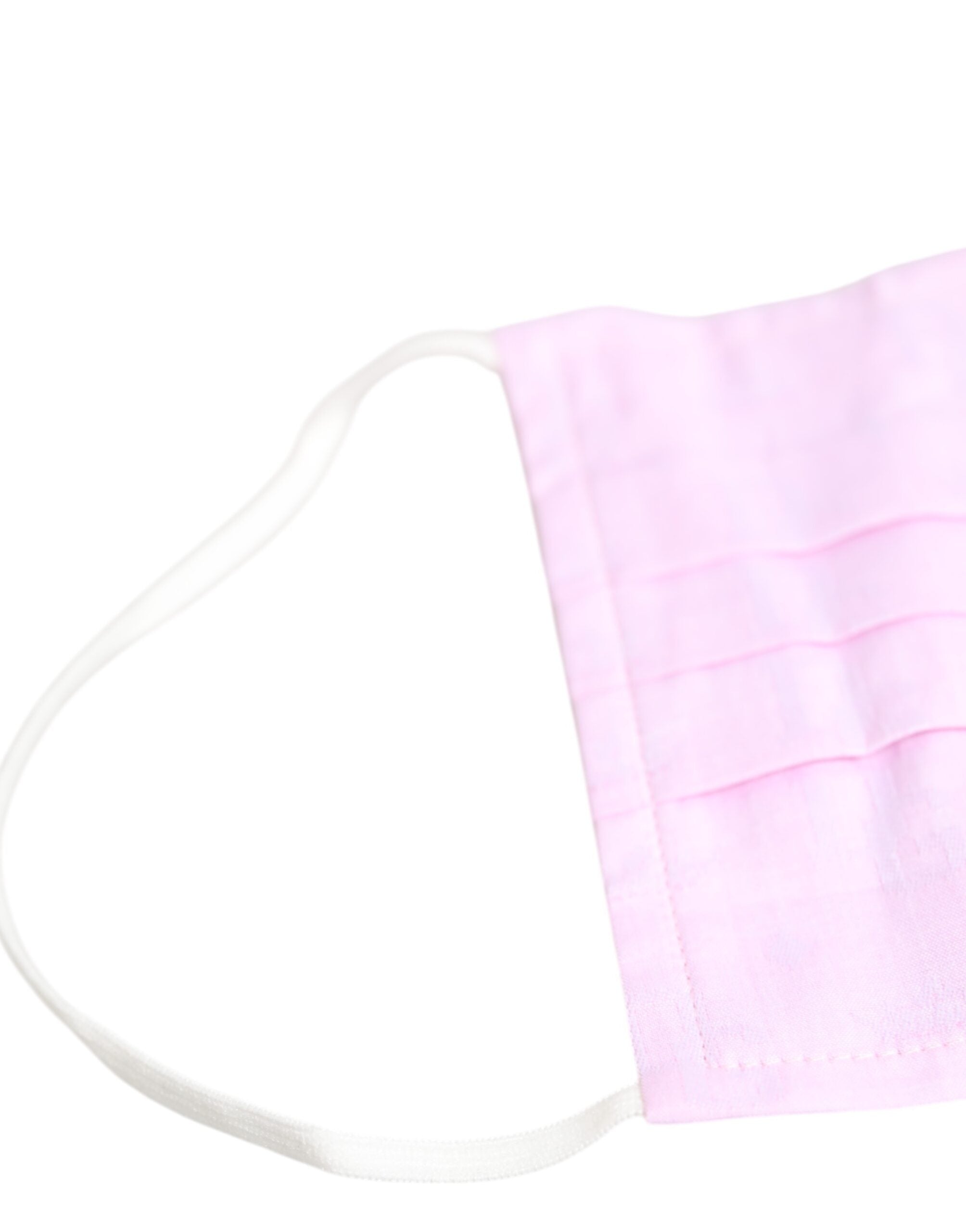 Dolce & Gabbana Pink Cotton Logo Elastic Ear Strap Face Mask Dolce & Gabbana