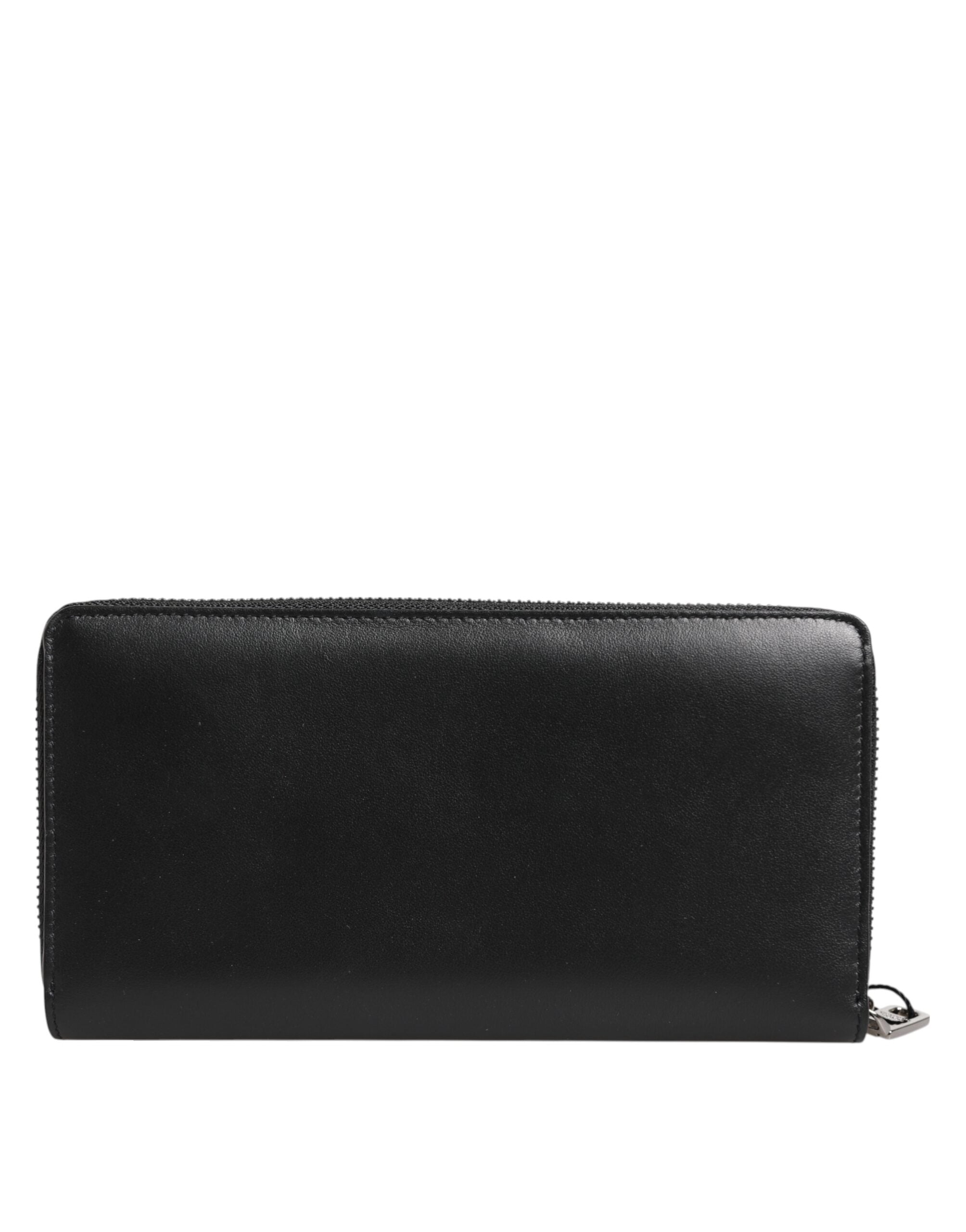 Dolce & Gabbana Black Brown Exotic Leather Men Continental Clutch Wallet Dolce & Gabbana