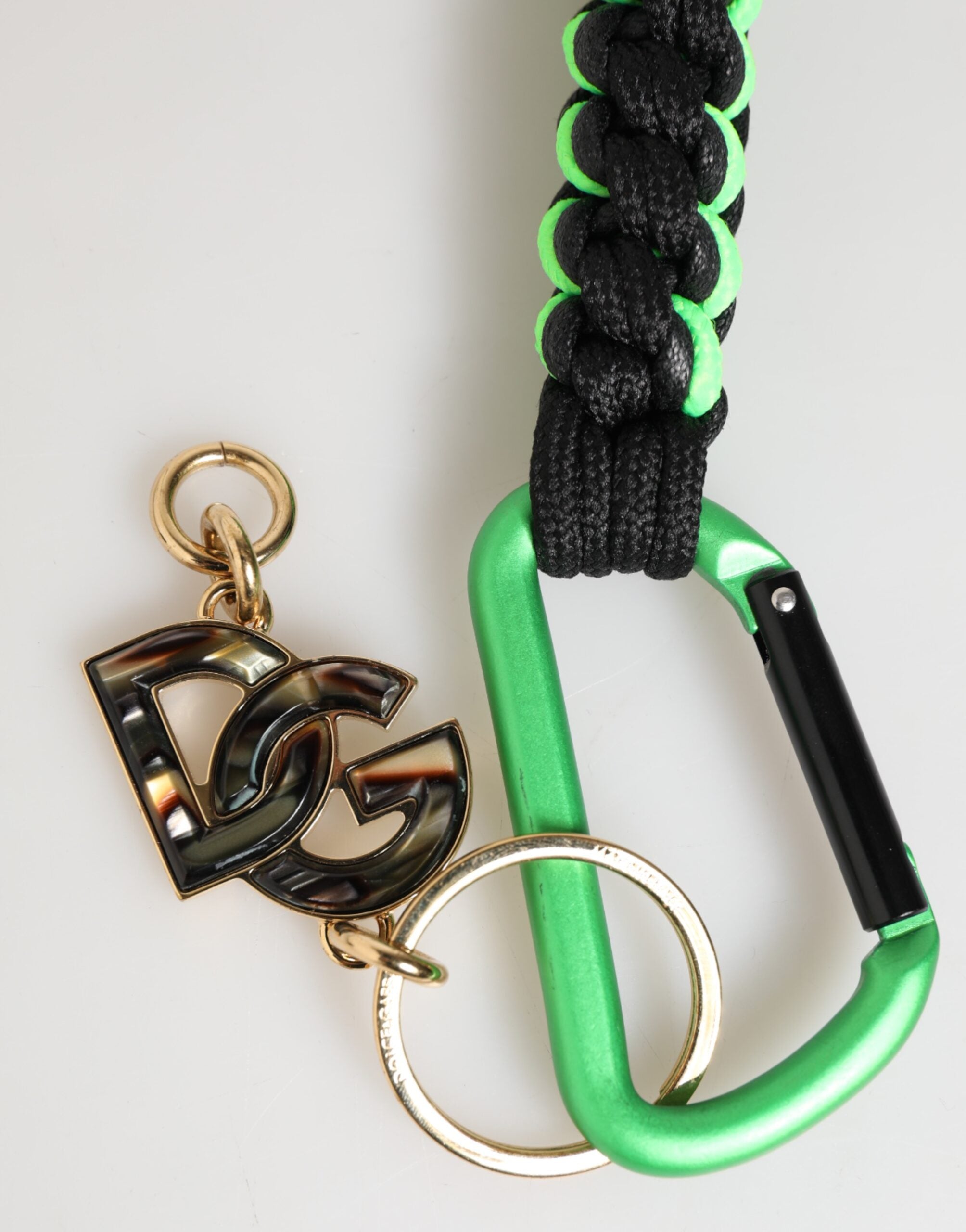 Dolce & Gabbana Multicolor Polyester Tape String DG Logo Keychain Keyring Dolce & Gabbana
