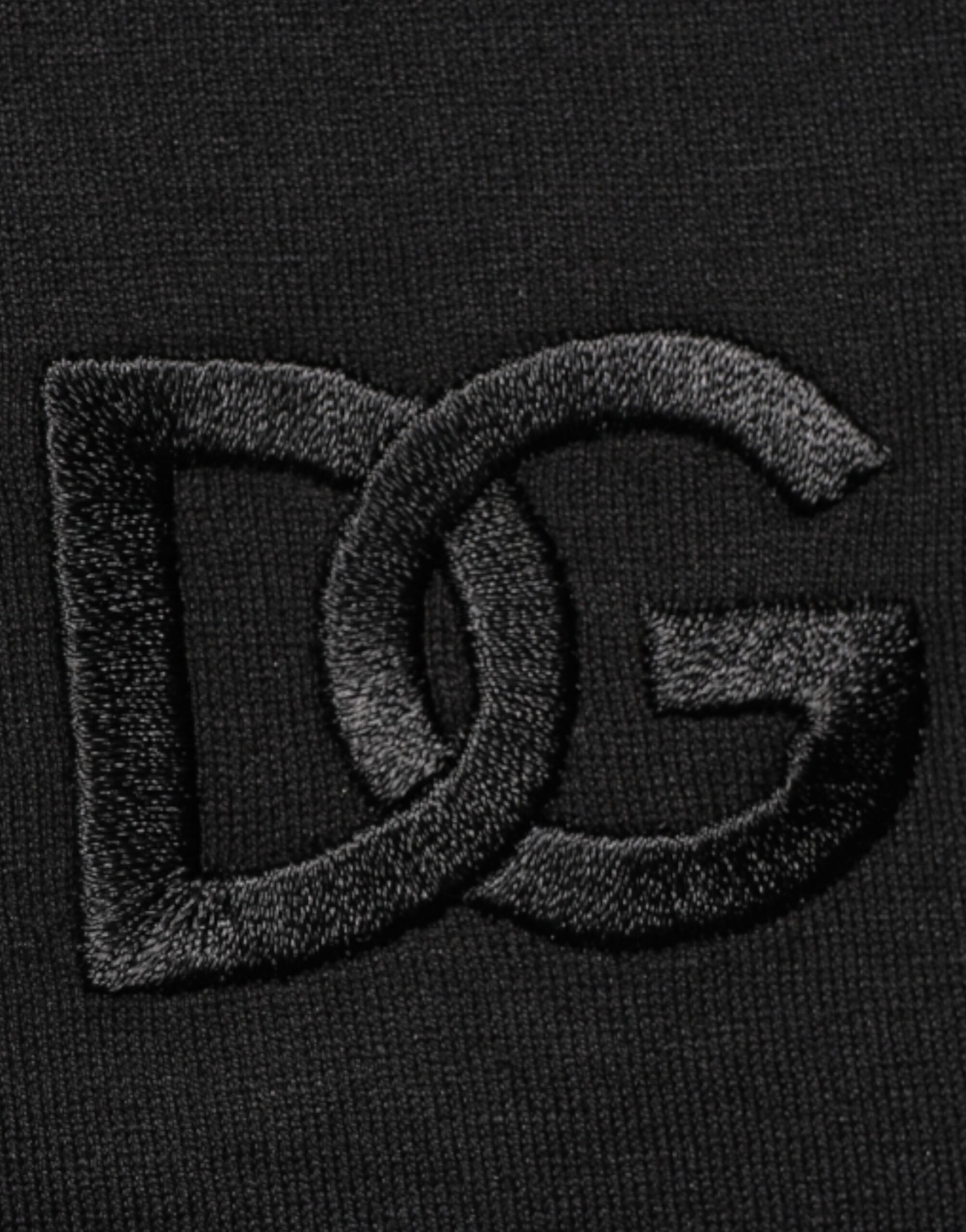 Dolce & Gabbana Black Cotton Embroidered DG Logo Pocket T-shirt Dolce & Gabbana