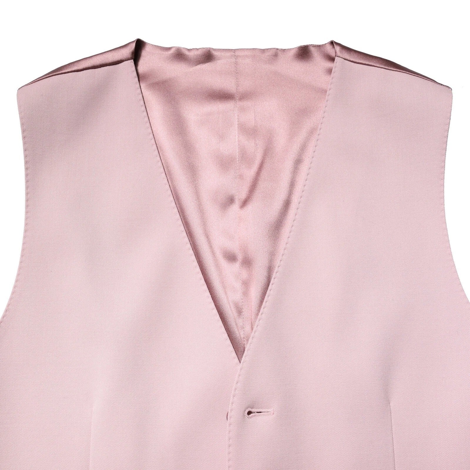 Dolce & Gabbana Pink Wool Dress Formal Men Waistcoat Vest Dolce & Gabbana