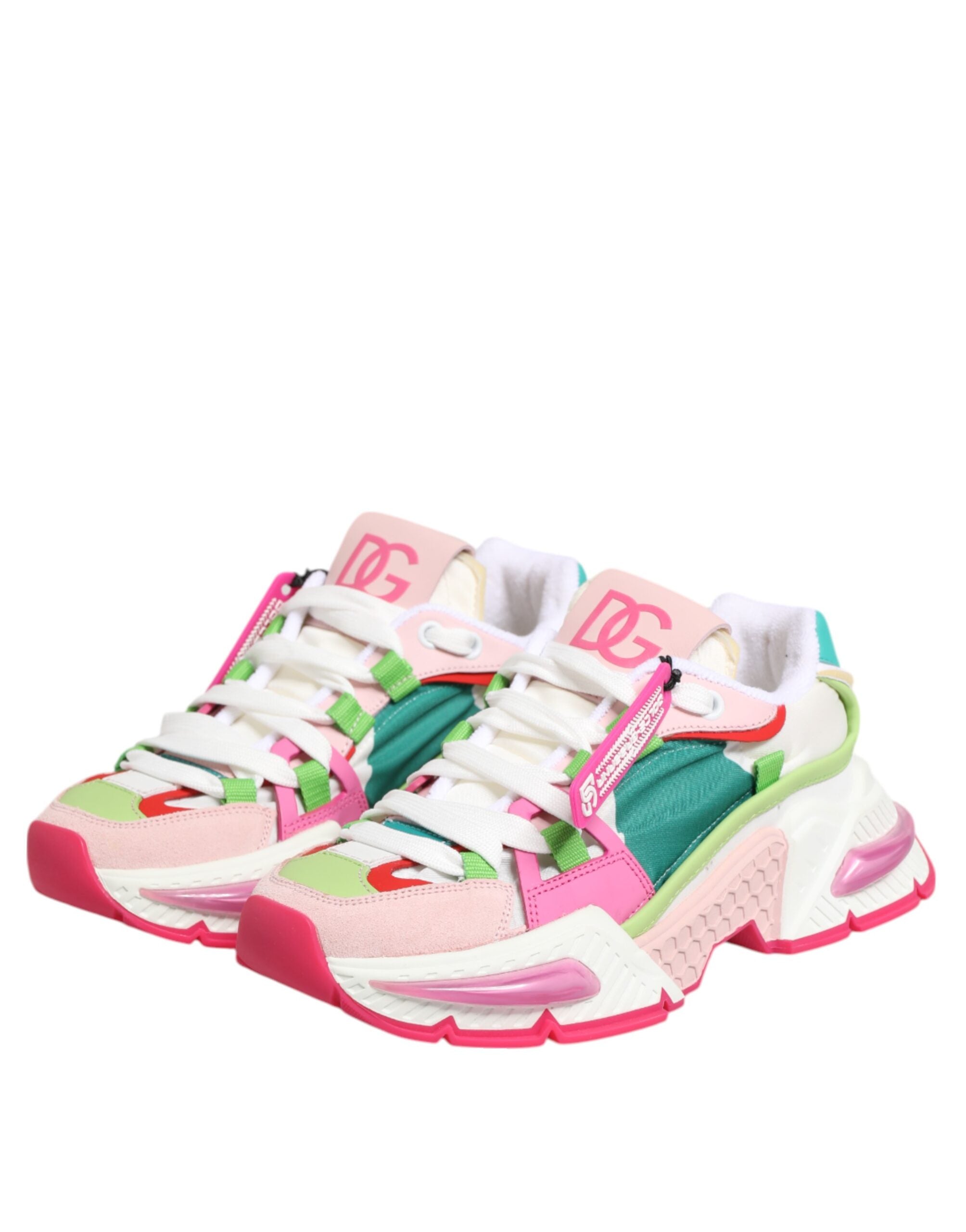 Dolce & Gabbana Multicolor Leather Airmaster Low Top Sneaker Shoes Dolce & Gabbana