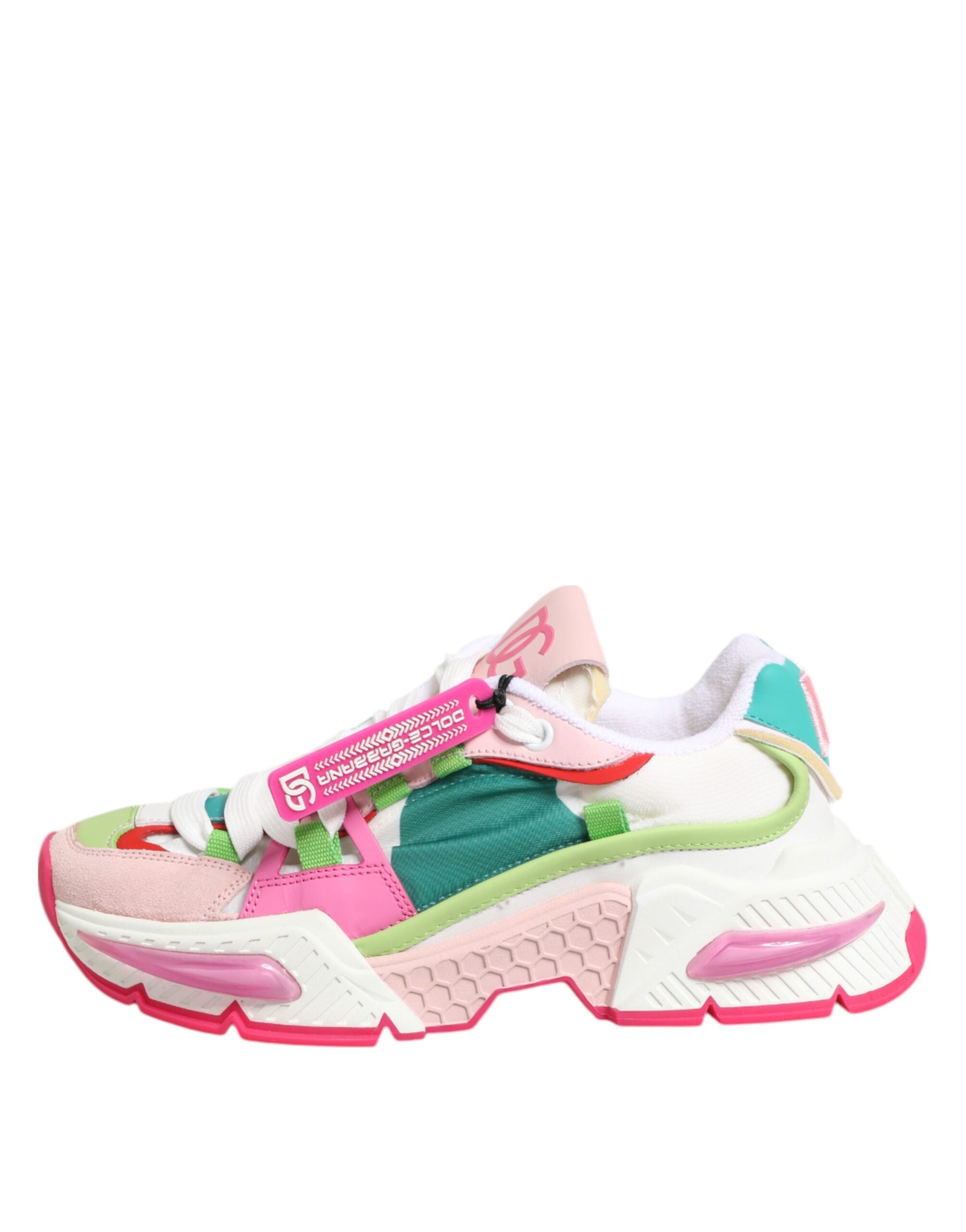 Dolce & Gabbana Multicolor Leather Airmaster Low Top Sneaker Shoes Dolce & Gabbana