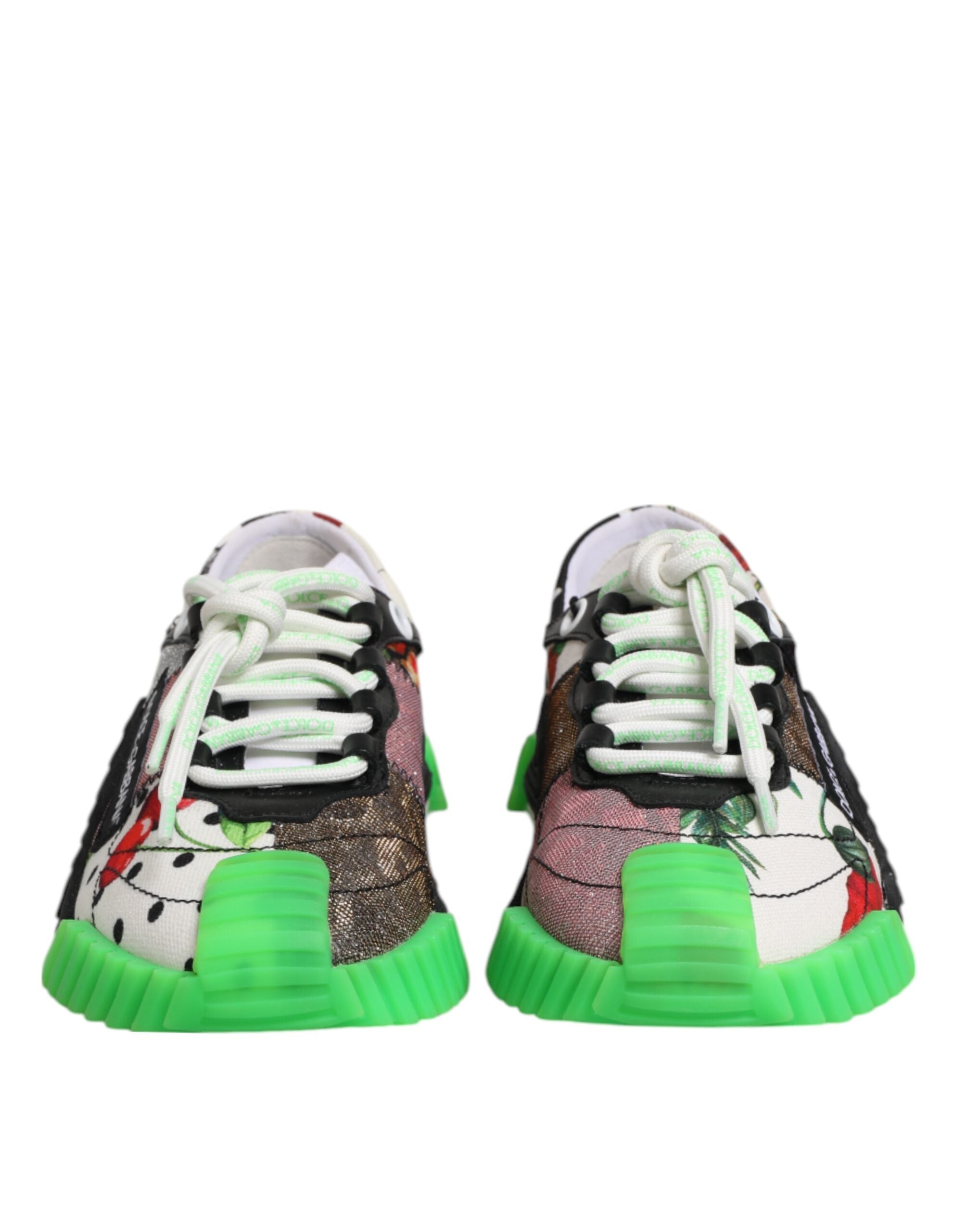 Dolce & Gabbana Multicolor DG Logo Leopard Cherry Sneaker Shoes Dolce & Gabbana