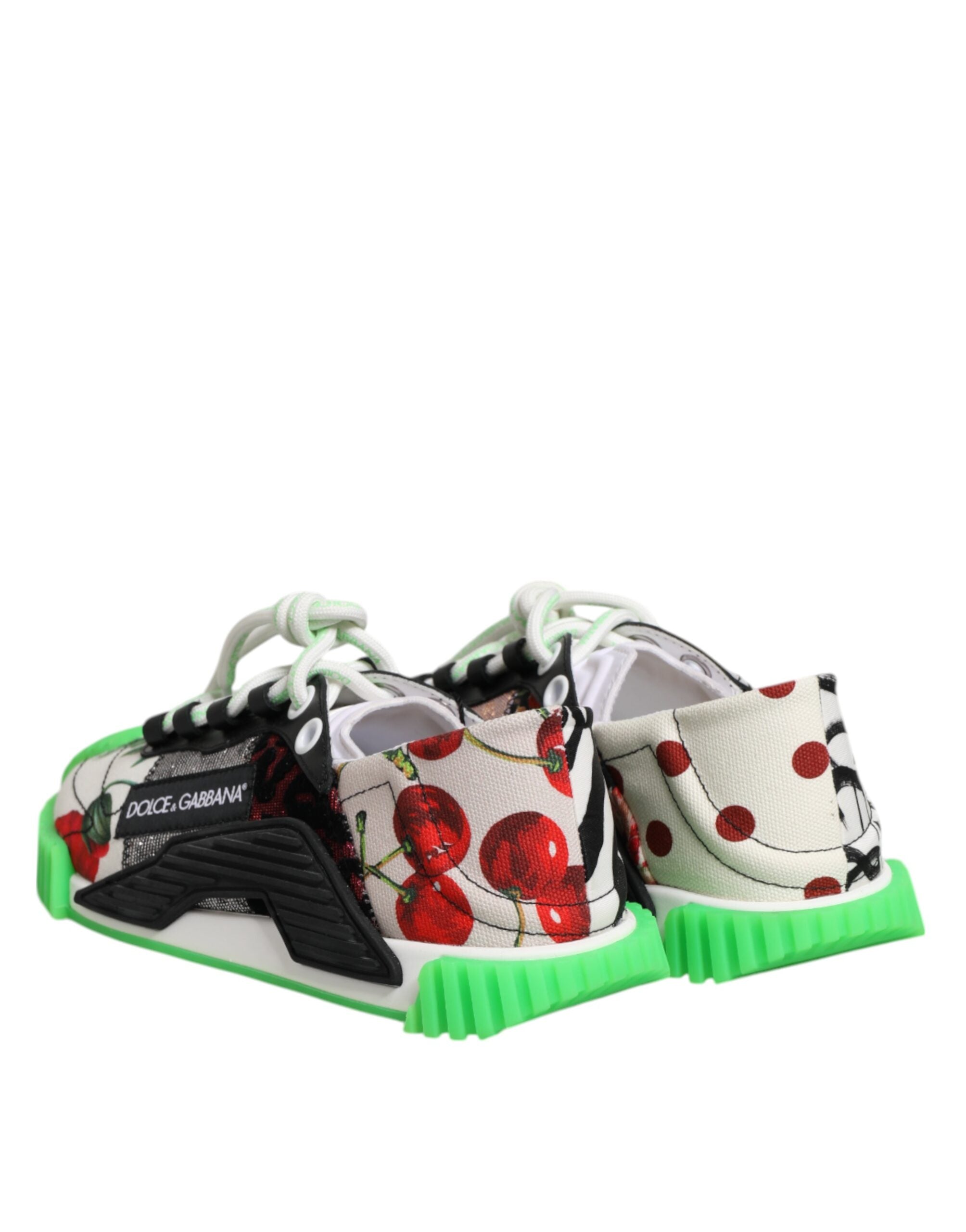 Dolce & Gabbana Multicolor DG Logo Leopard Cherry Sneaker Shoes Dolce & Gabbana