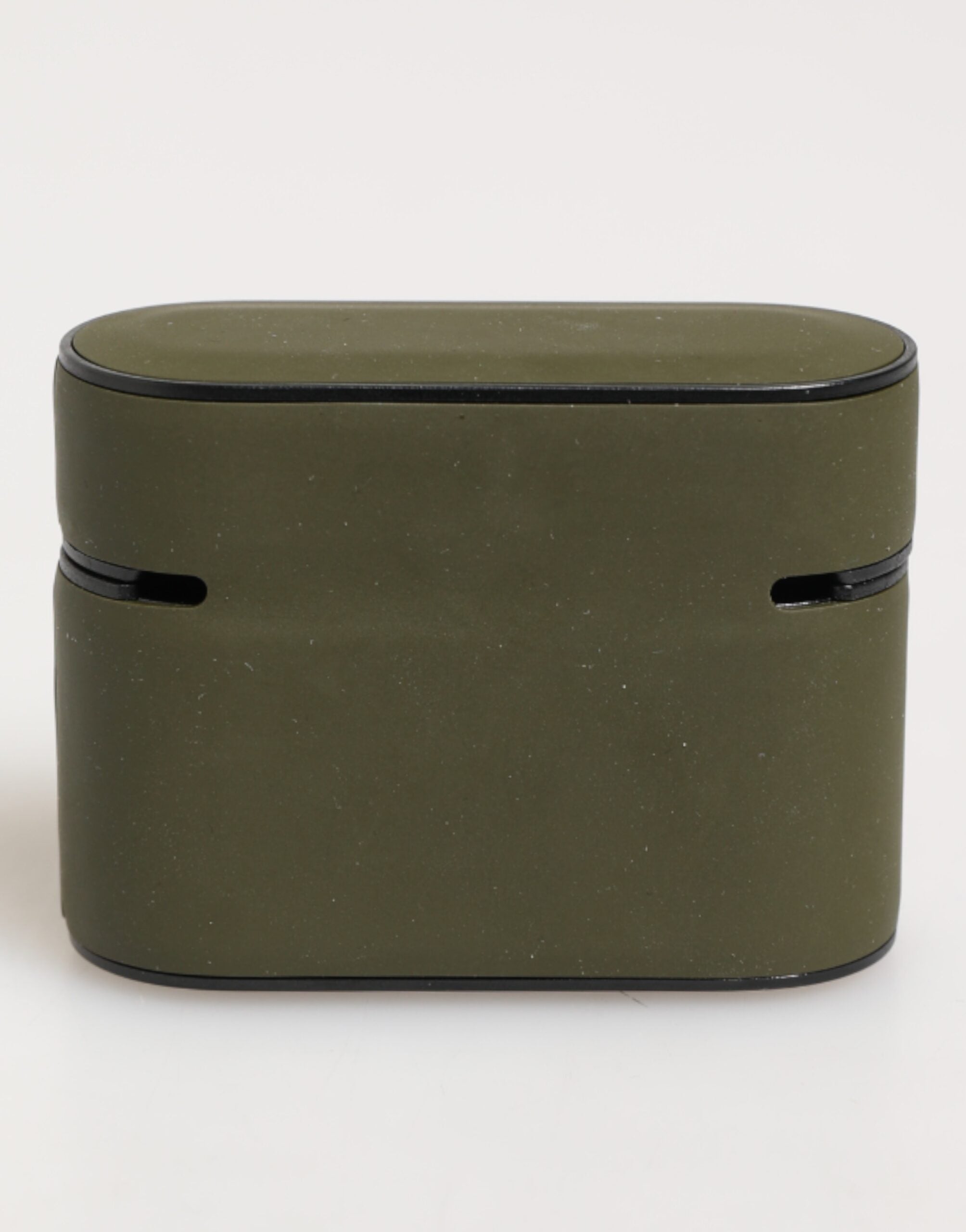 Dolce & Gabbana Army Green Rubber Logo Embossed Accessory  Airpods Case Dolce & Gabbana