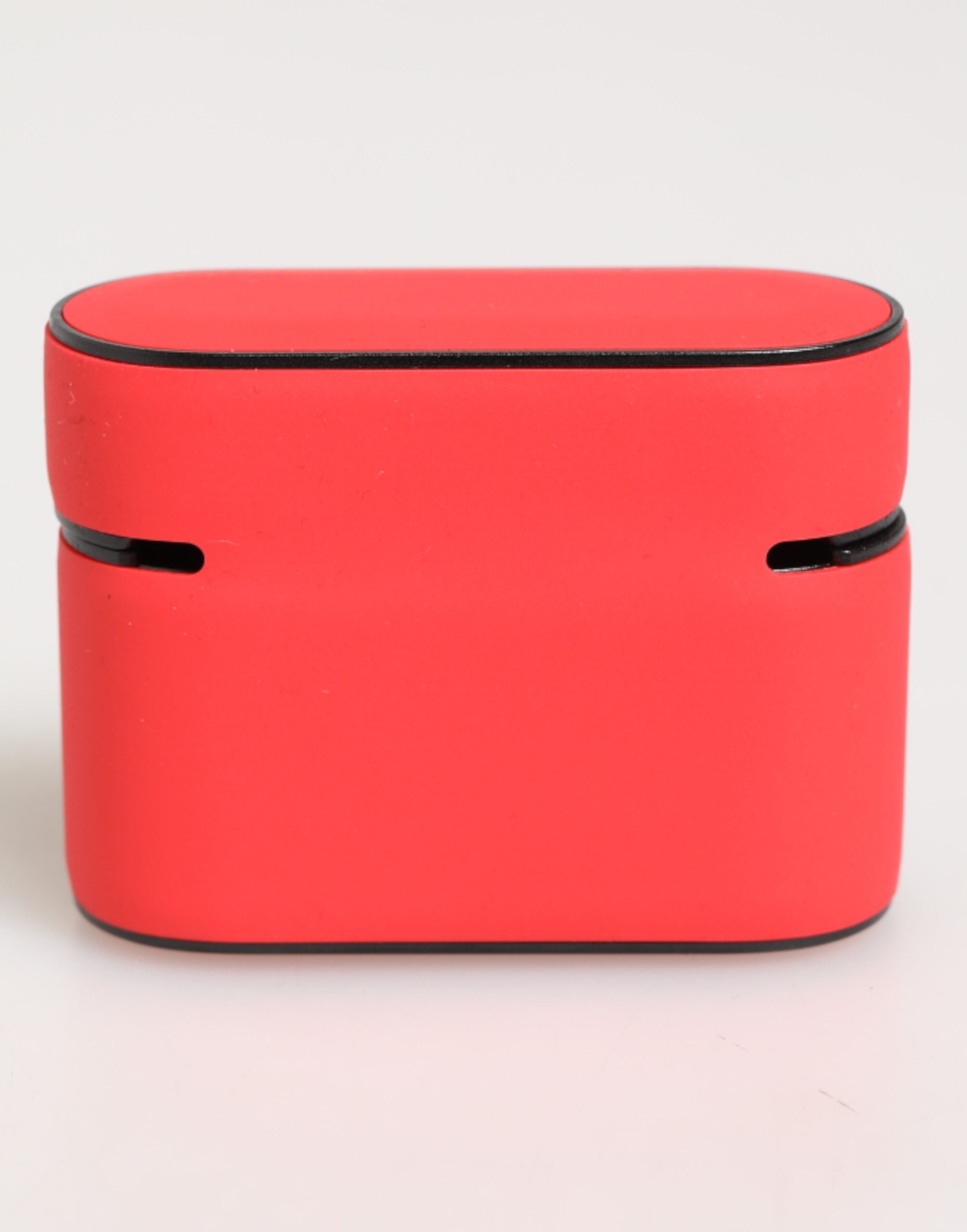 Dolce & Gabbana Red PVC DG Logo Embossed Men Flip Holder  Airpods Case Dolce & Gabbana