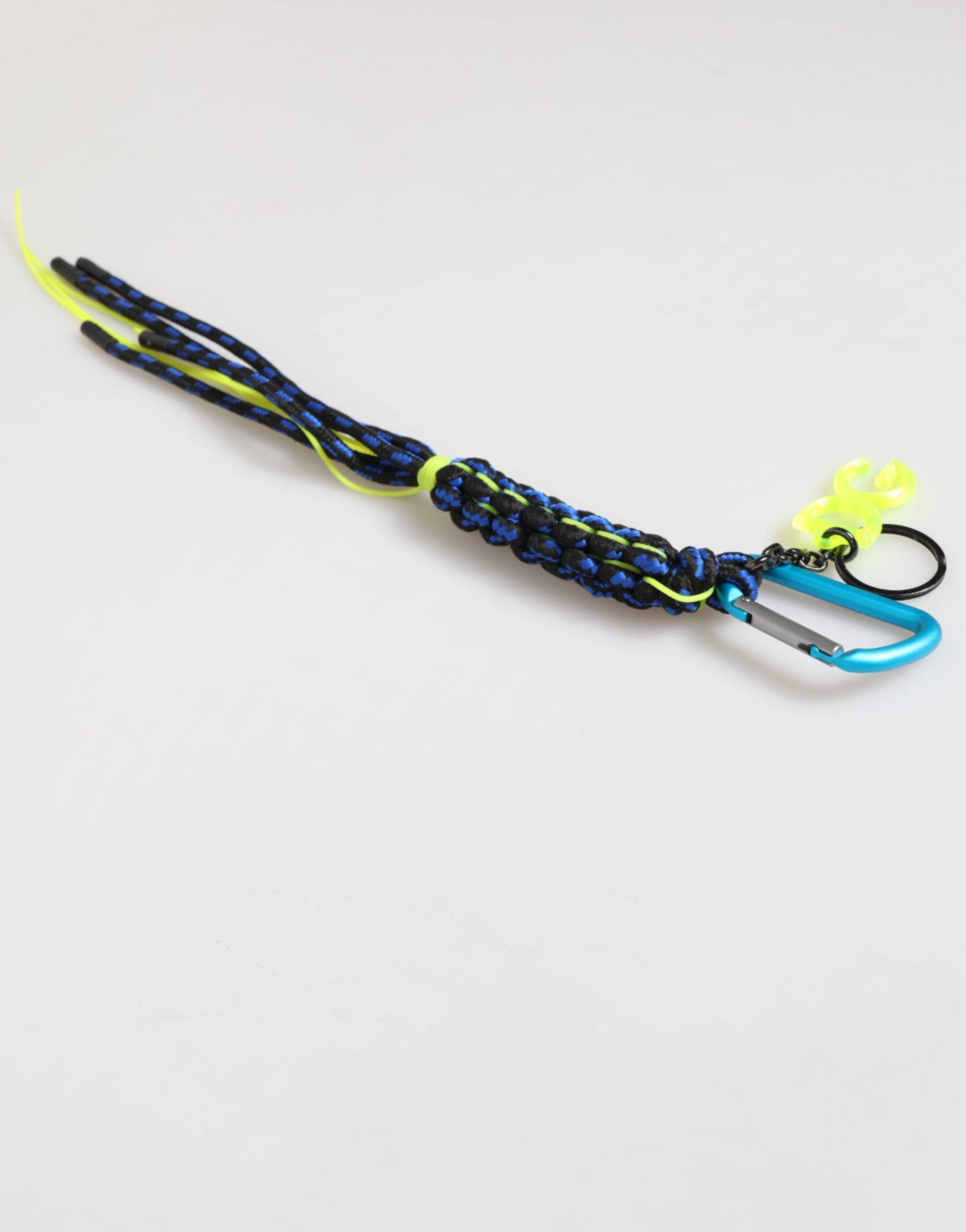 Dolce & Gabbana Multicolor Polyester Tape String DG Logo Keychain  Keyring Dolce & Gabbana