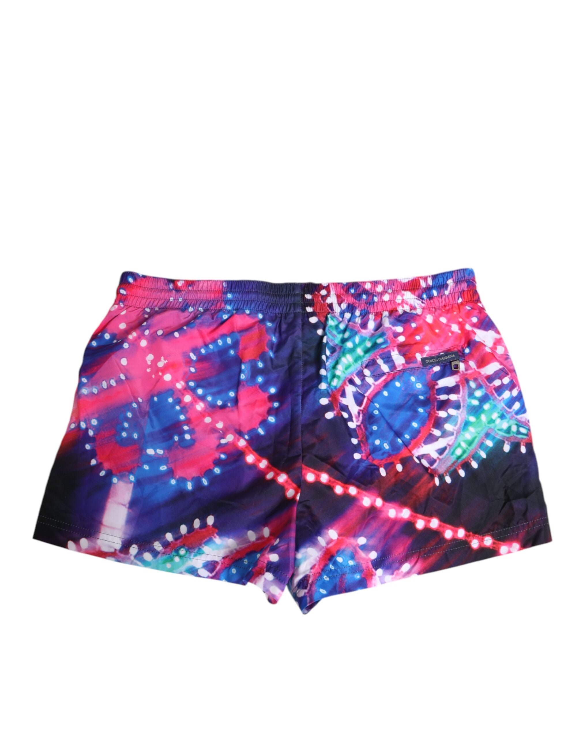 Dolce & Gabbana Multicolor Neon Print Polyester Shorts Swimwear Dolce & Gabbana