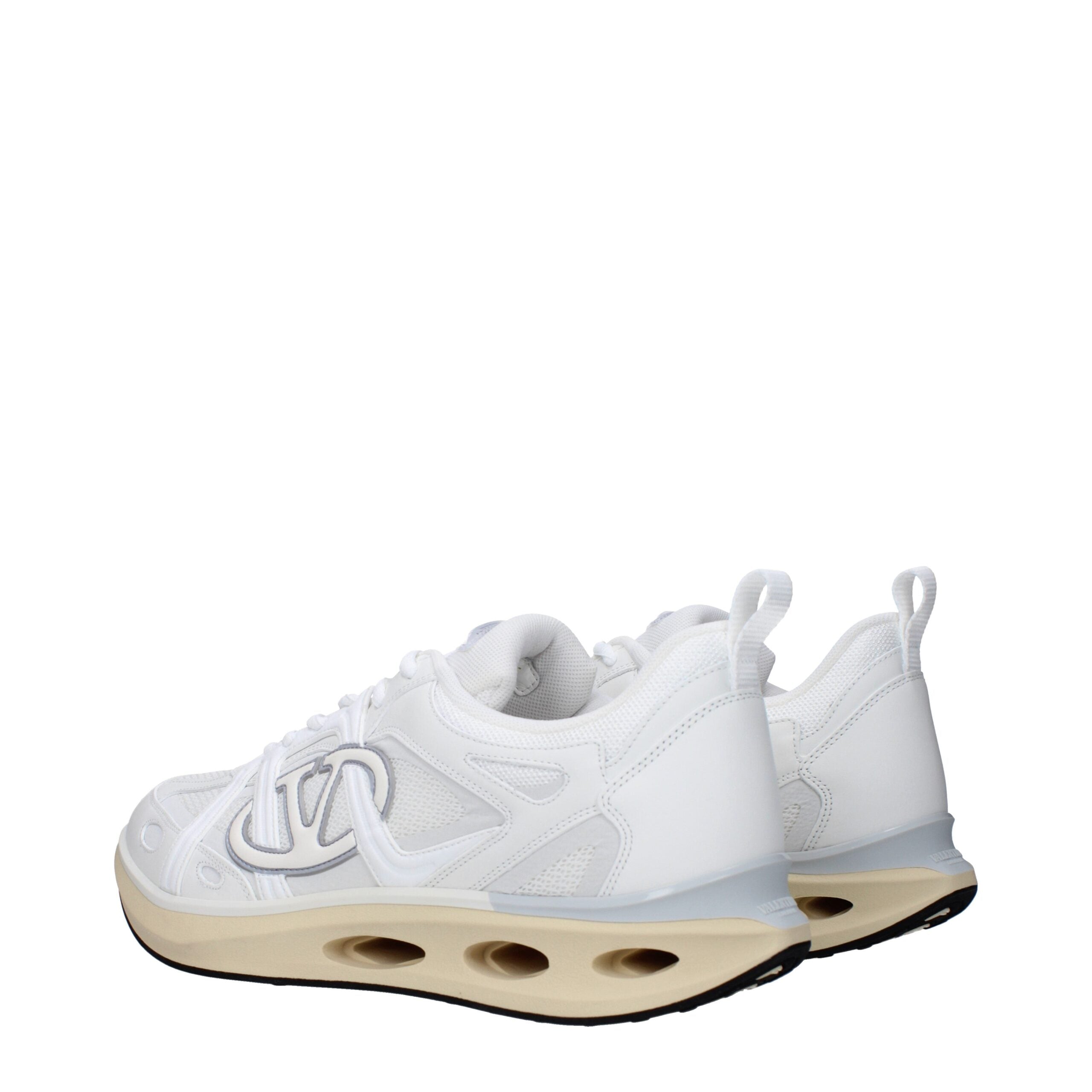 Valentino Garavani White Fabric Athletic Sneakers Valentino Garavani