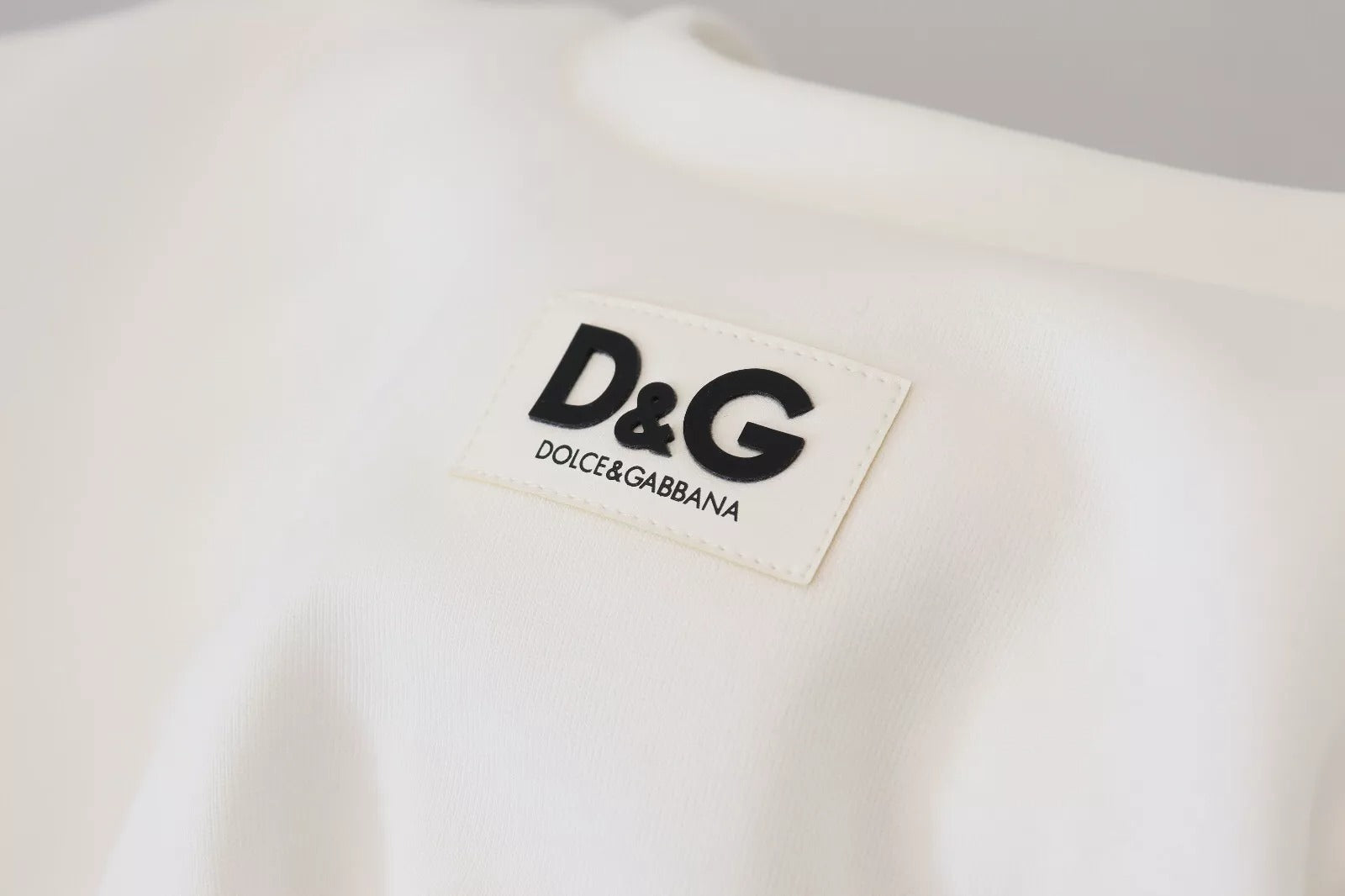 Dolce & Gabbana White Cotton Corset Stretch Top  T-shirt Dolce & Gabbana